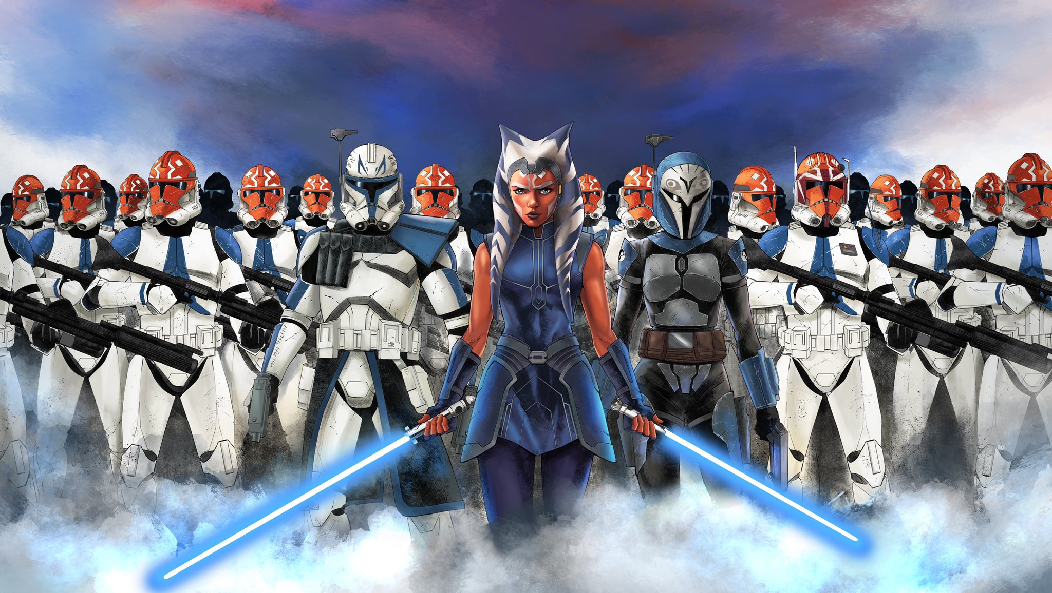 General 2048x1156 Star Wars lightsaber Captain Rex clone trooper The Clone Wars blaster