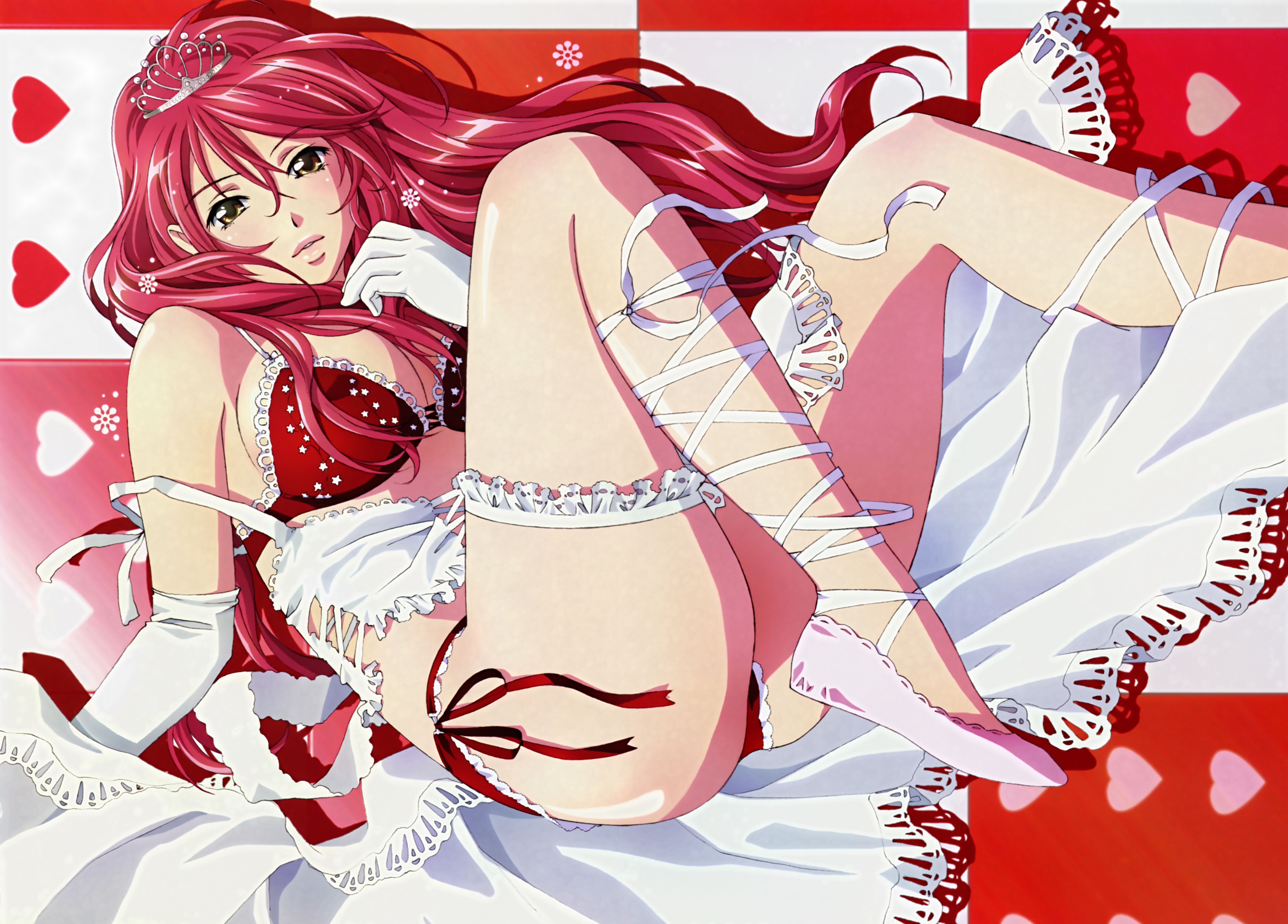 Anime 6567x4712 anime anime girls Rin Sin artwork redhead lingerie