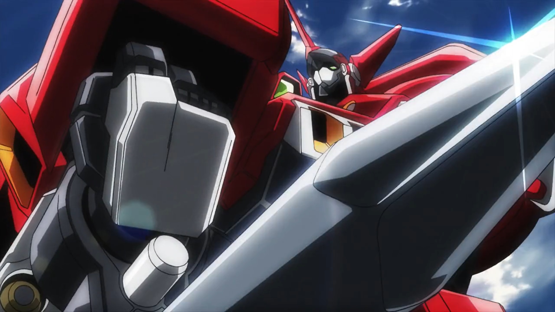 Anime 1920x1080 anime mechs Super Robot Taisen Alteisen artwork digital art Anime screenshot