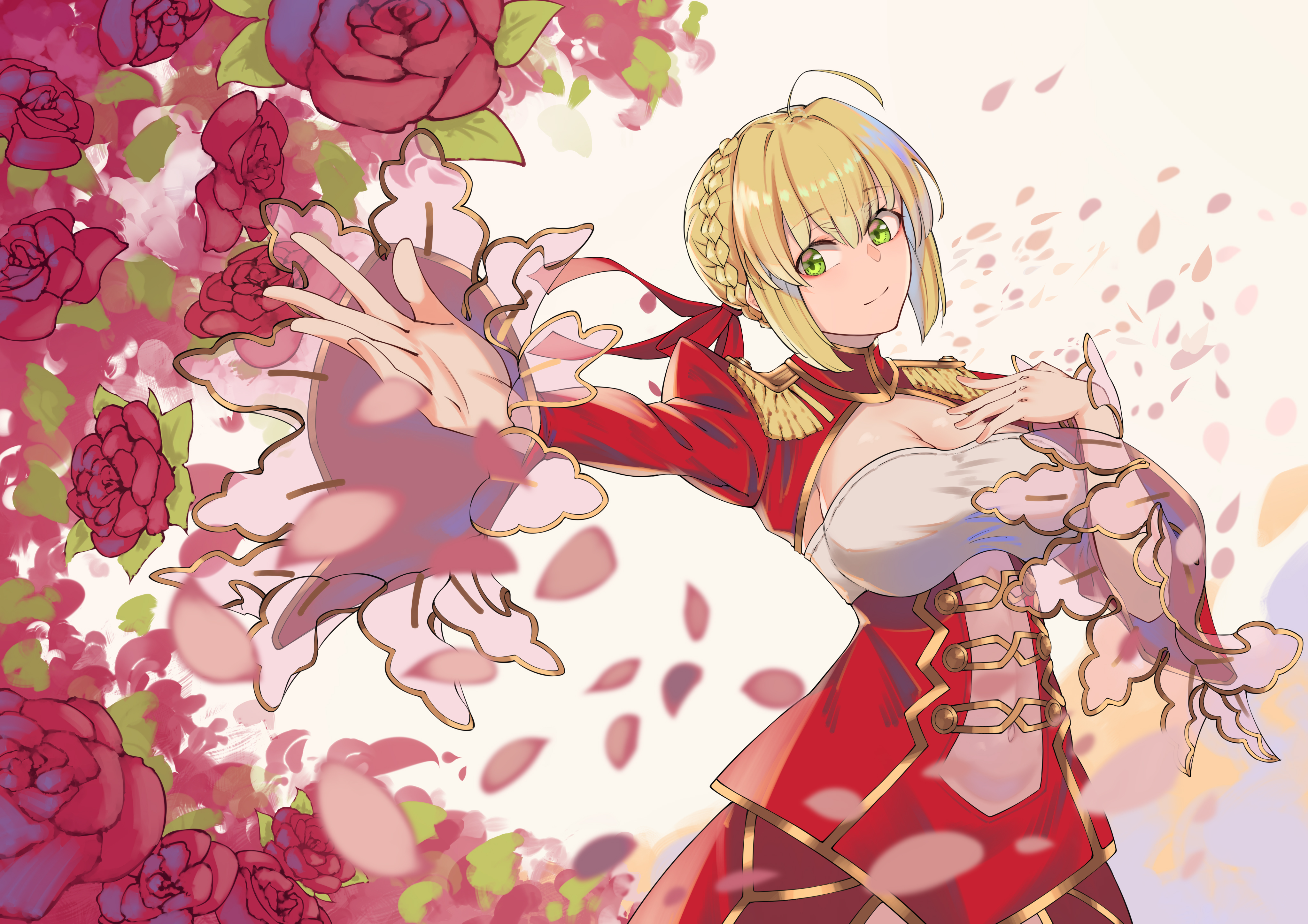 Anime 4093x2894 artwork digital art blonde Fate series Fate/Extra Fate/Grand Order Nero Claudius dress anime girls
