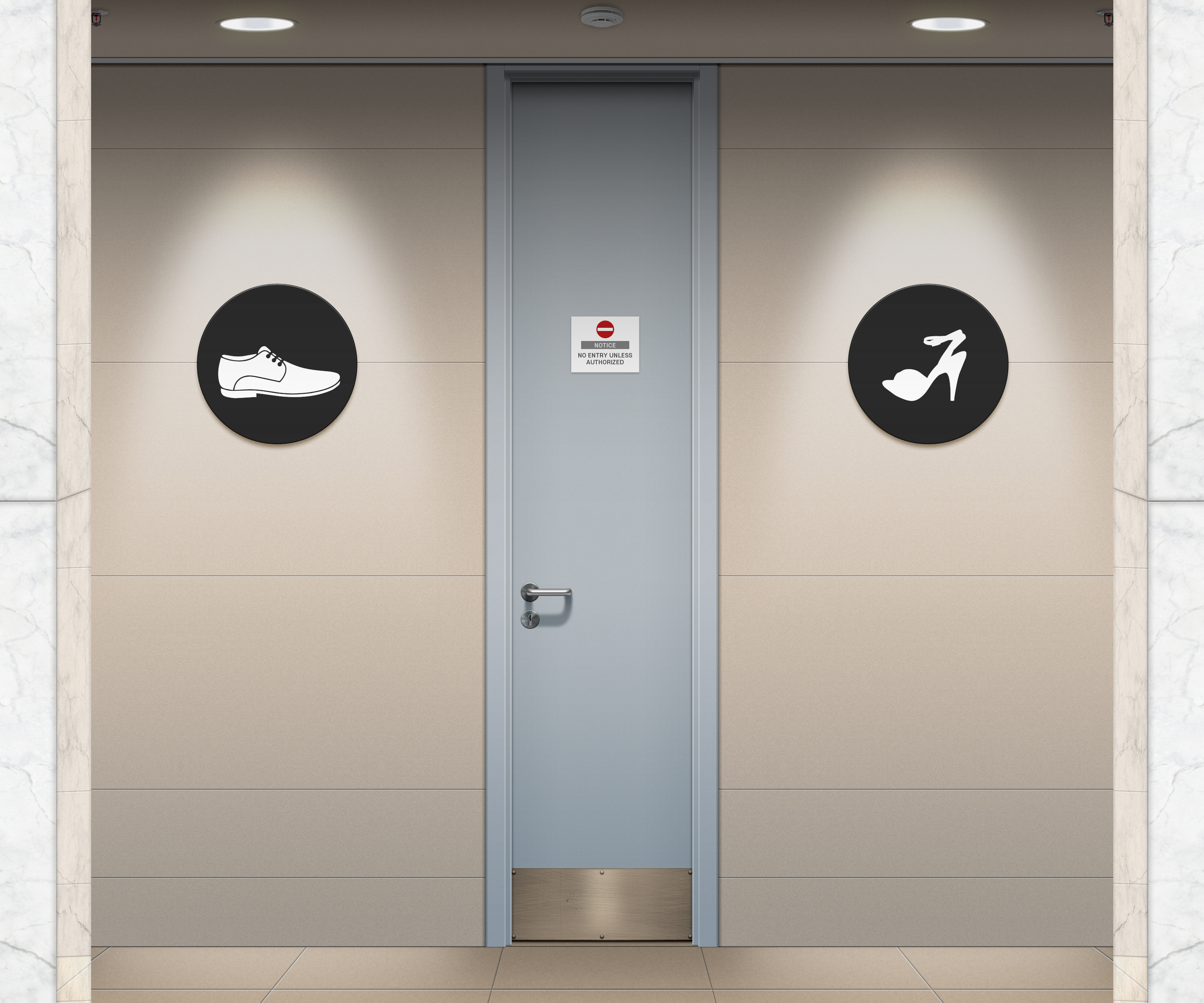 General 3000x2500 toilets public restroom sign digital art vector CGI