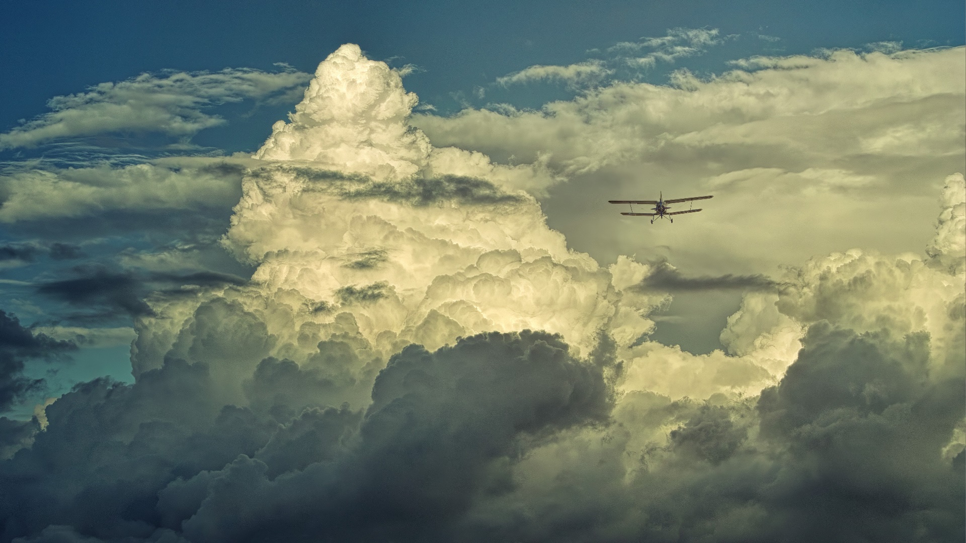 General 1920x1080 sky clouds nature vehicle aircraft