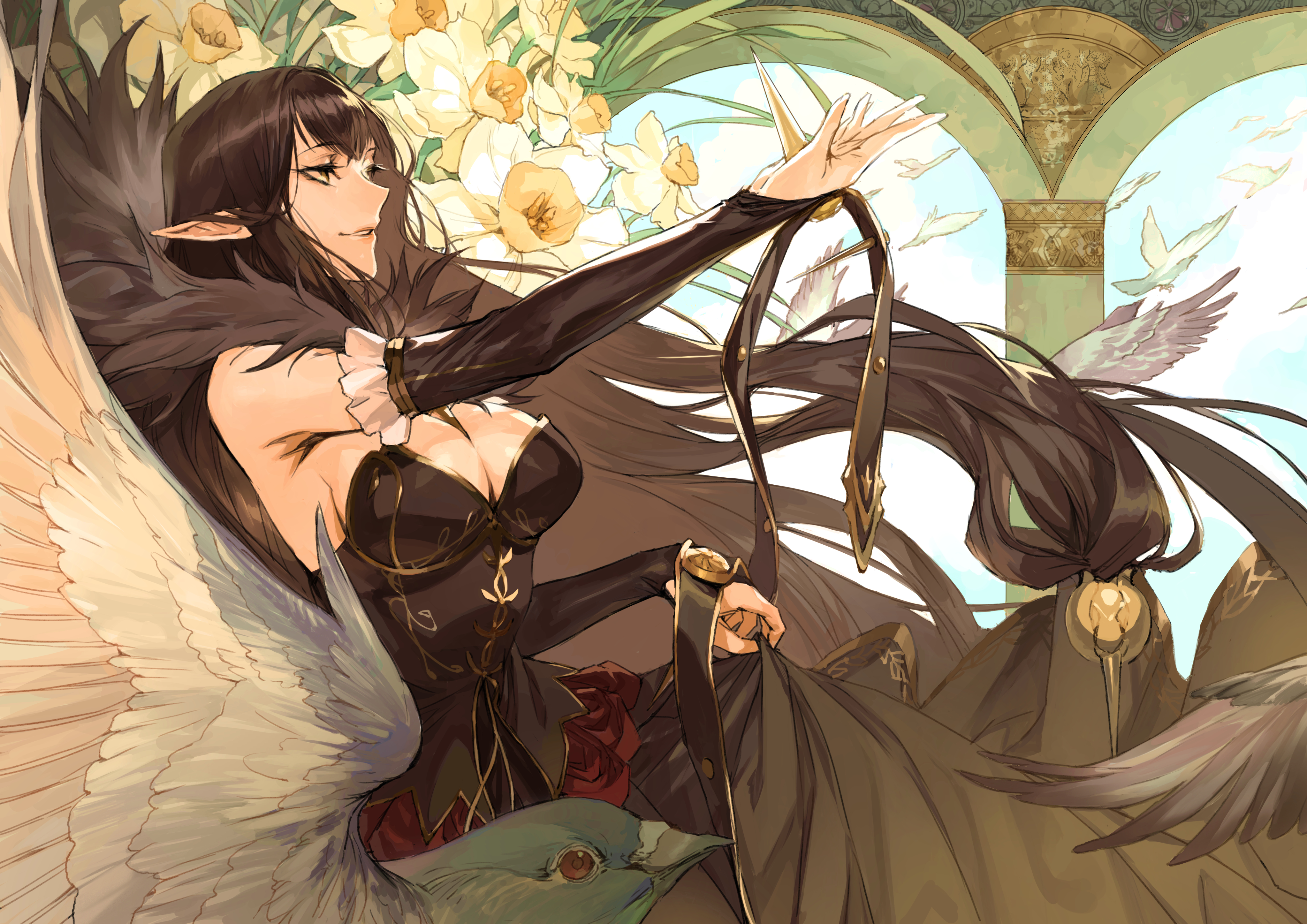 Anime 4093x2894 Fate series Fate/Apocrypha  anime girls big boobs Assassin of Red (Semiramis) (Fate/Apocrypha)
