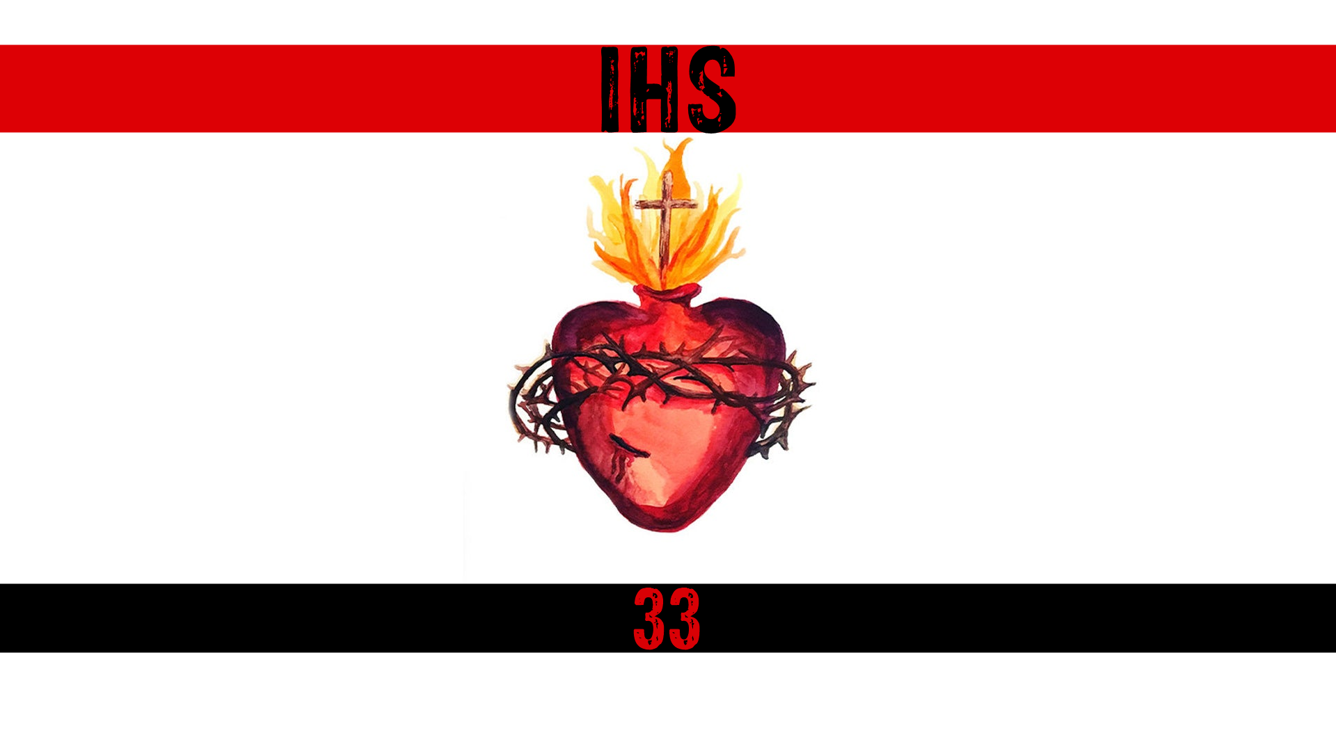 General 1920x1080 IHS Jesus Christ Sacred Heart red white black religion