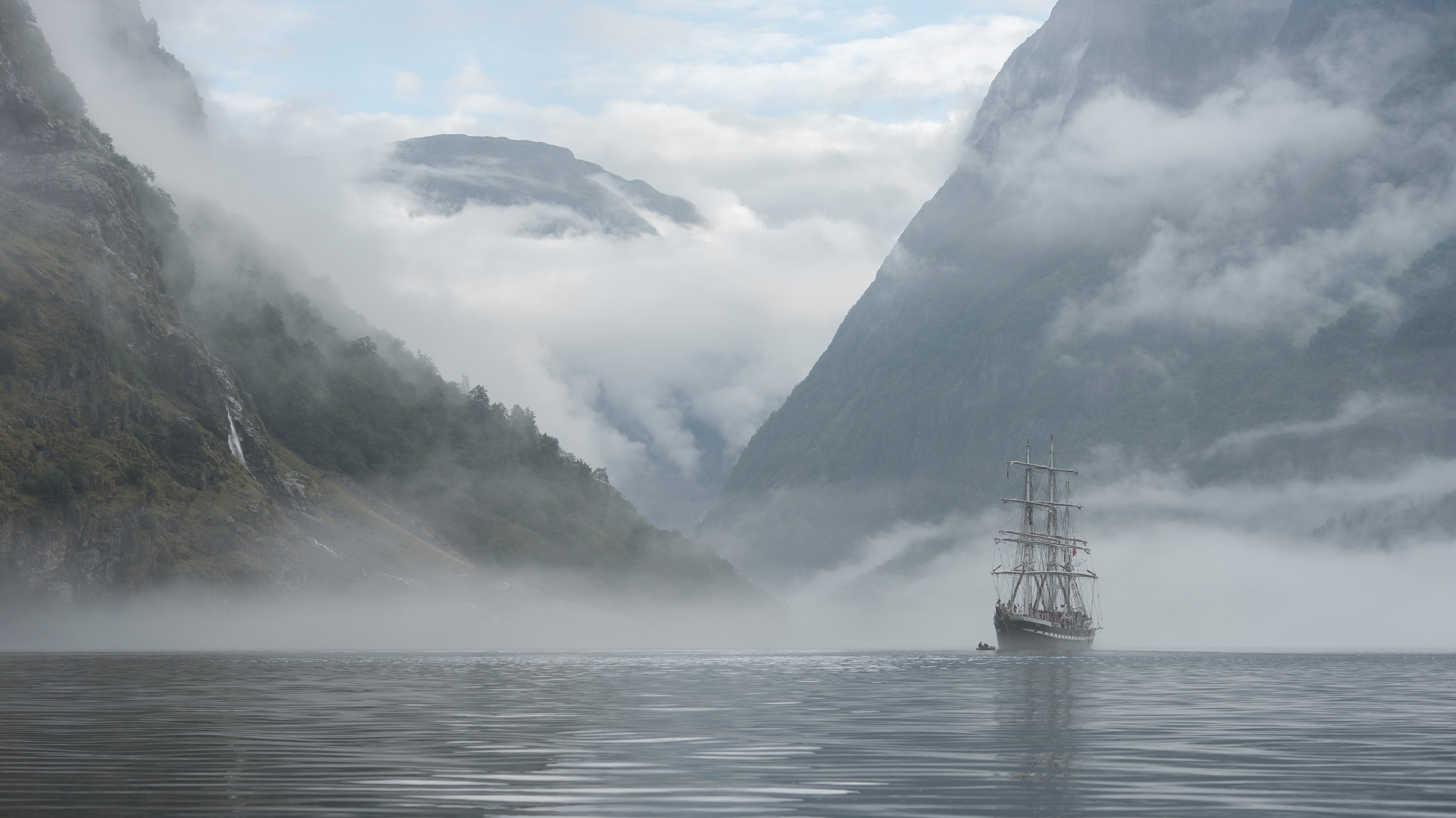 General 3840x2160 nature mountains ship Norway