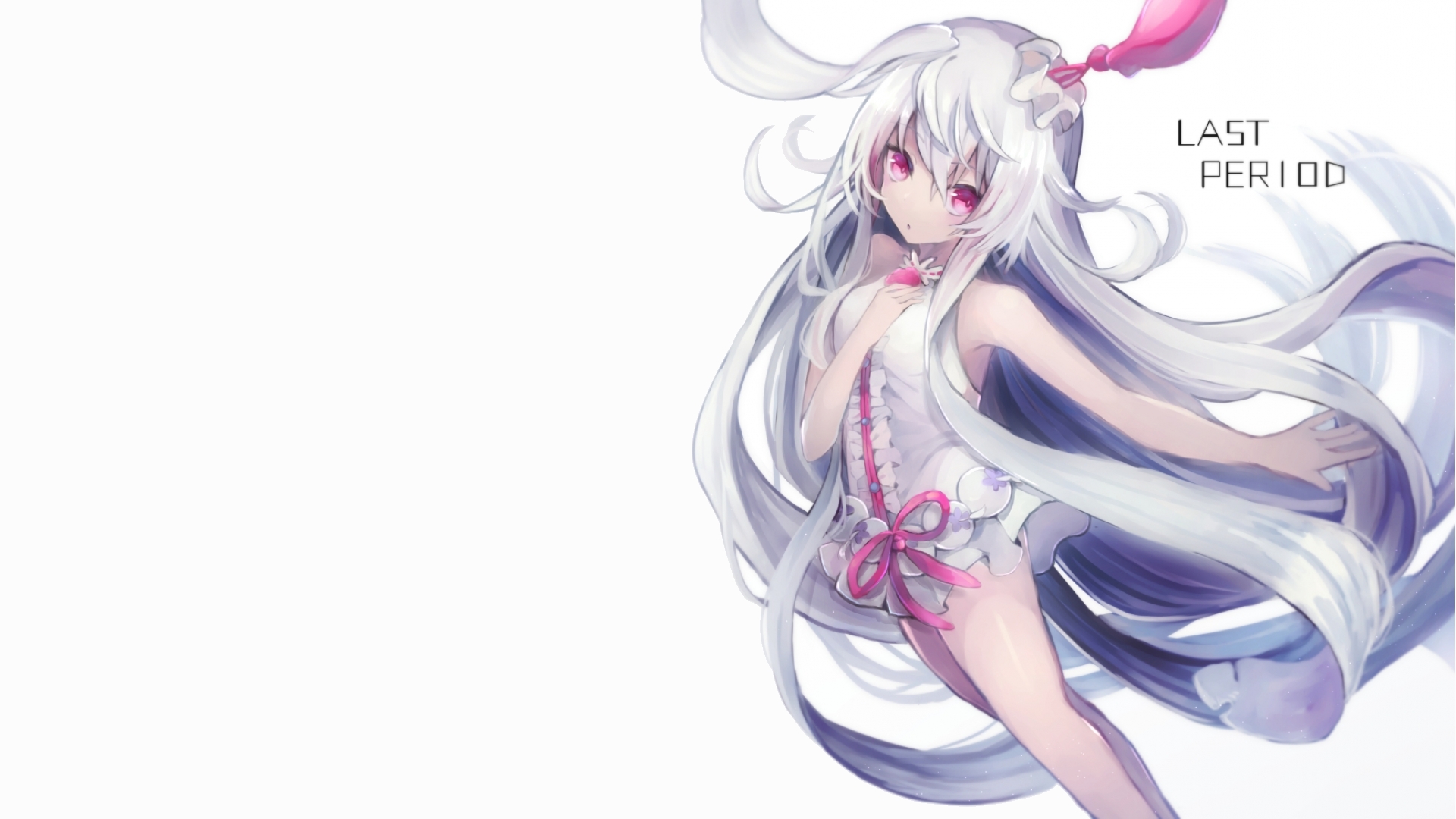 Anime 1920x1080 anime girls long hair simple background red eyes white background