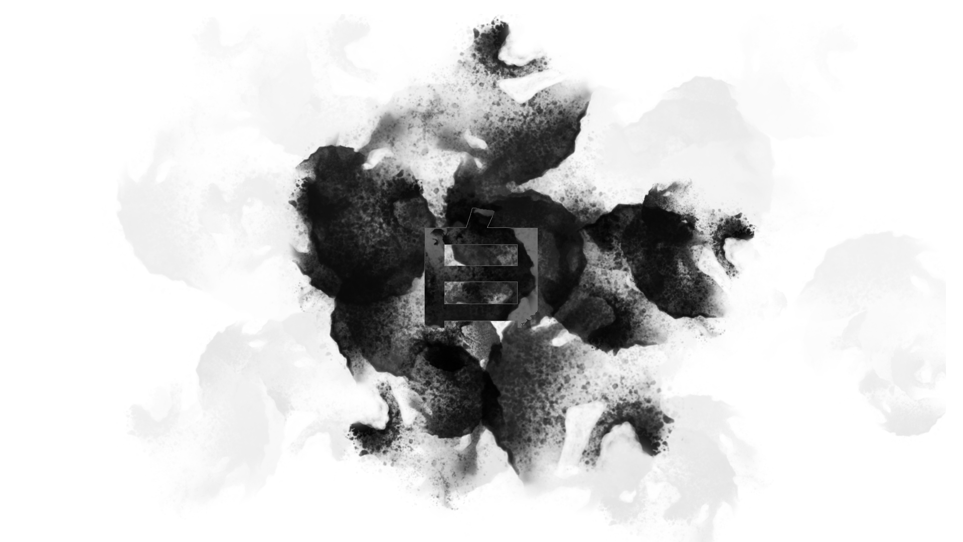 General 1920x1080 white white background abstract digital art shapes monochrome