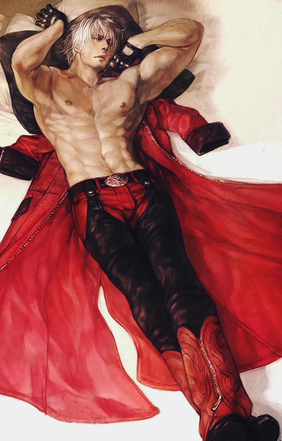 Anime 960x1500 Devil May Cry Dante (Devil May Cry) anime muscles anime boys