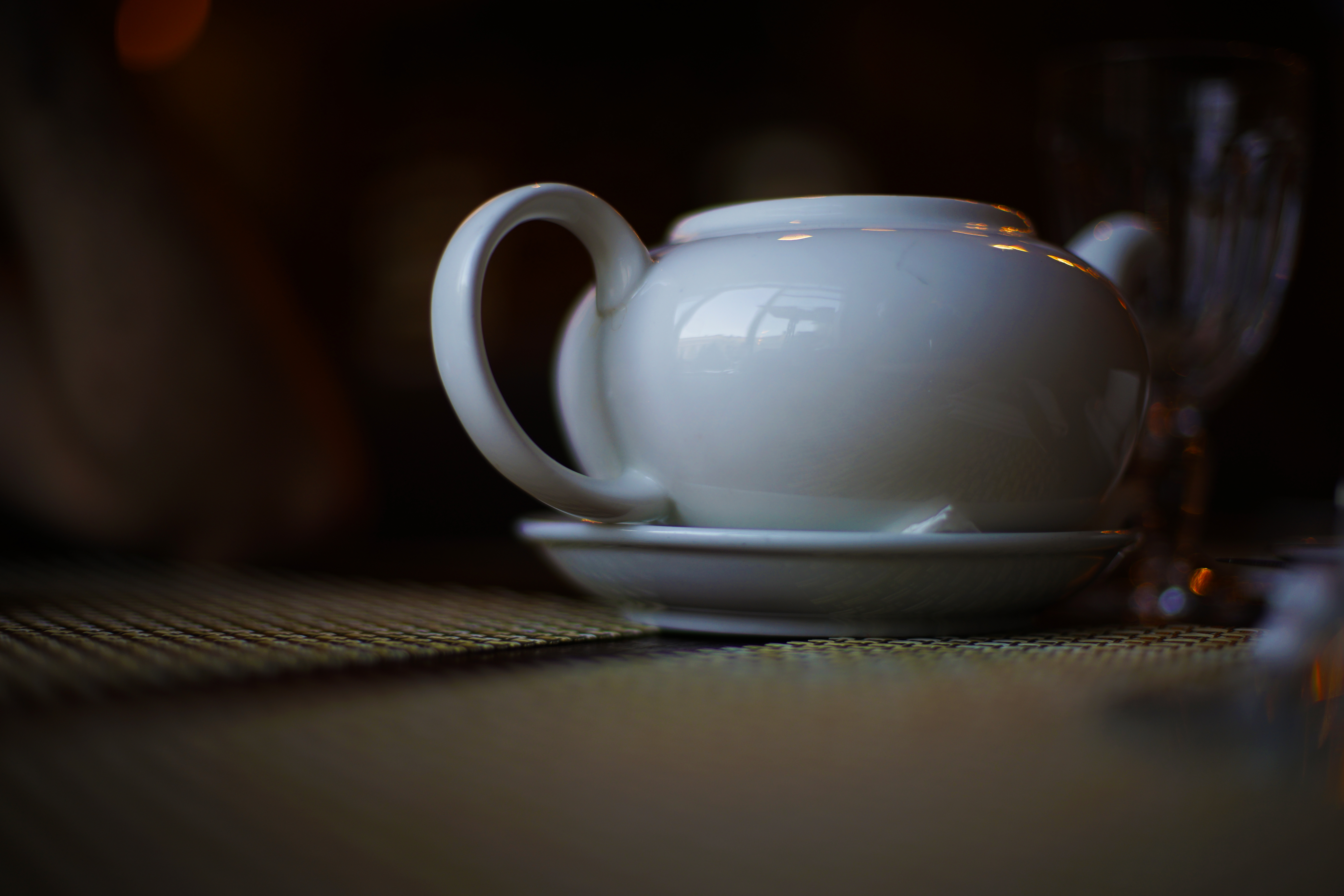 General 6000x4000 kettle tea tea party reflection closeup