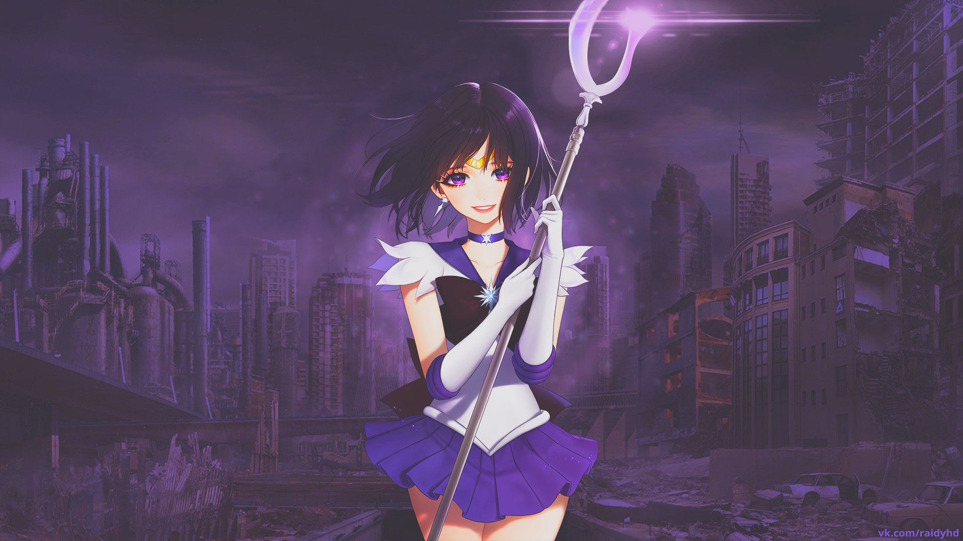 Anime 1920x1080 anime anime girls picture-in-picture Sailor Saturn Sailor Moon