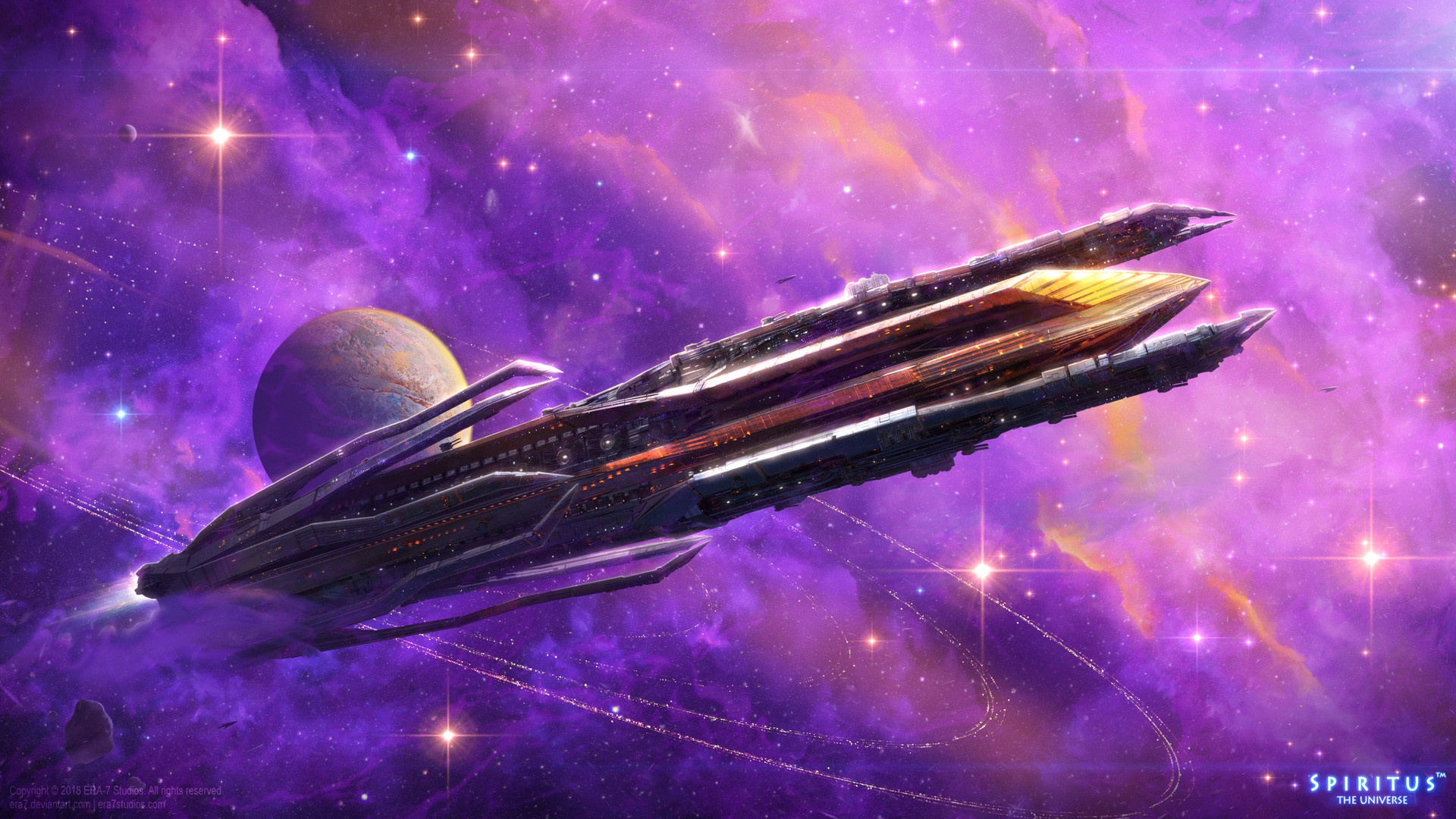 General 1920x1080 science fiction space art space spaceship