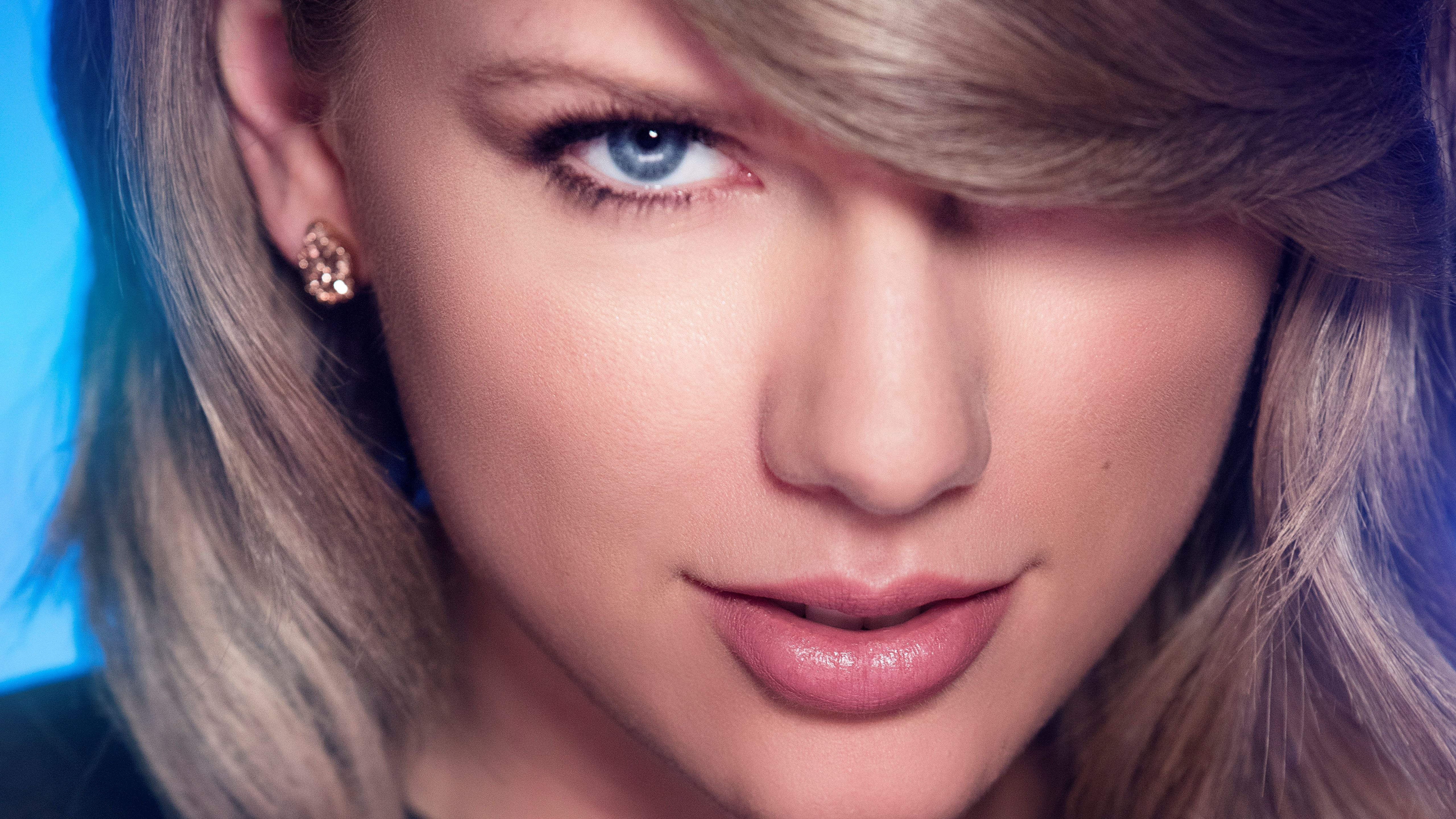 People 5120x2880 Taylor Swift celebrity singer women blonde face closeup