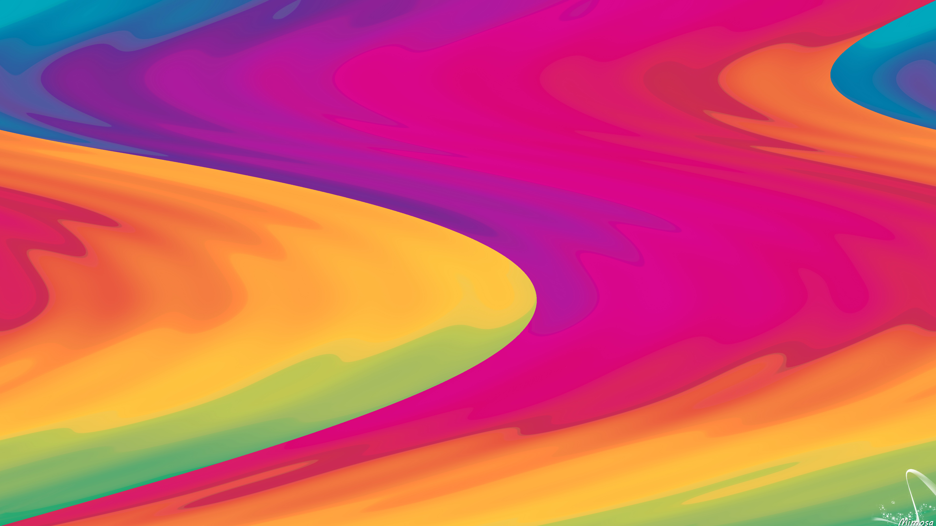 General 3840x2160 abstract swirls colorful shapes digital art