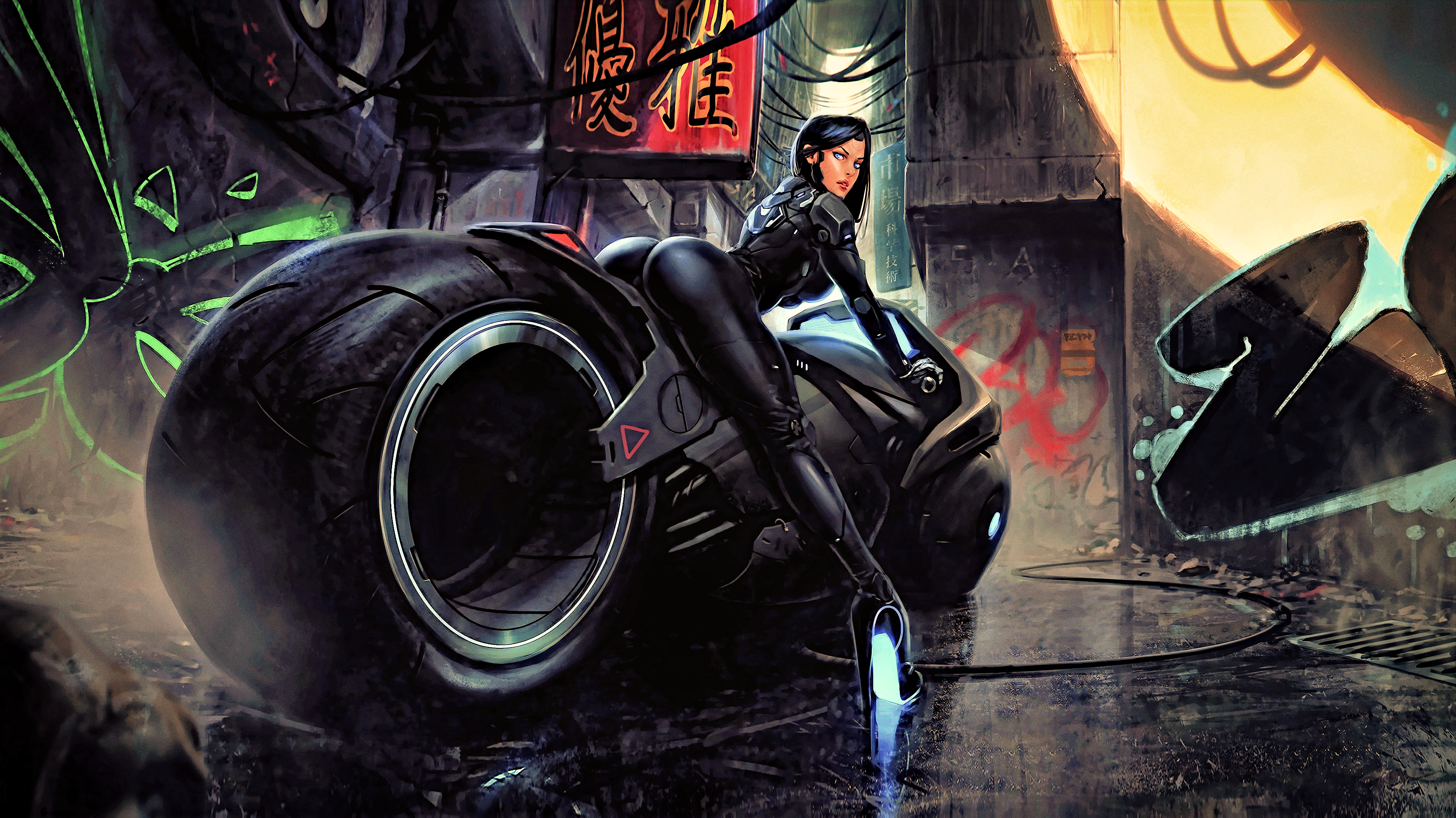 Cyberpunk art bike фото 59