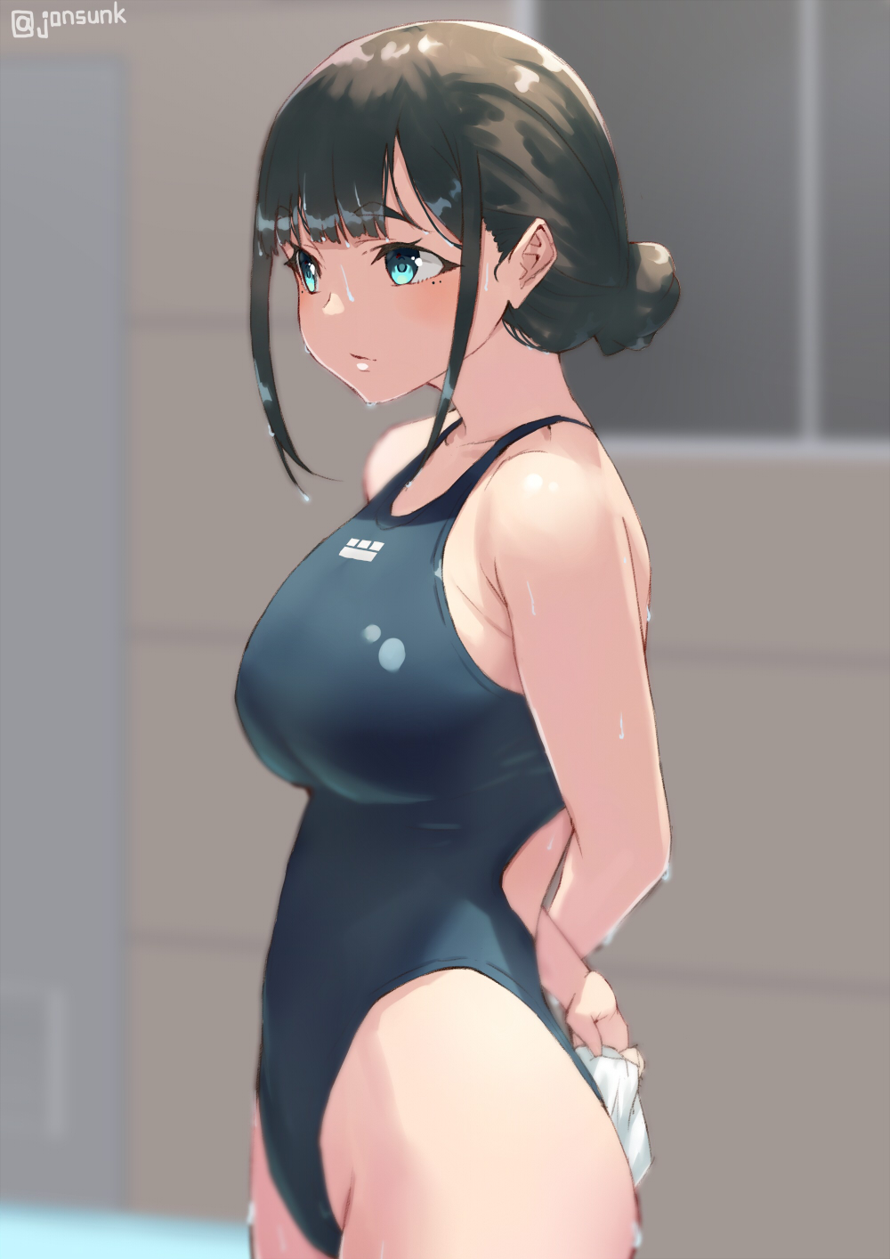 Anime 1000x1414 anime girls anime original characters leotard jonsun big boobs swimwear one-piece swimsuit