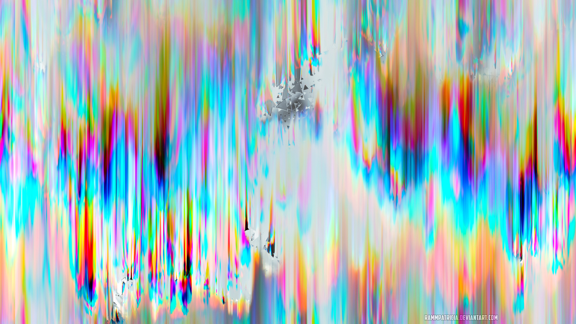 General 1920x1080 RammPatricia digital art abstract cyan colorful bright