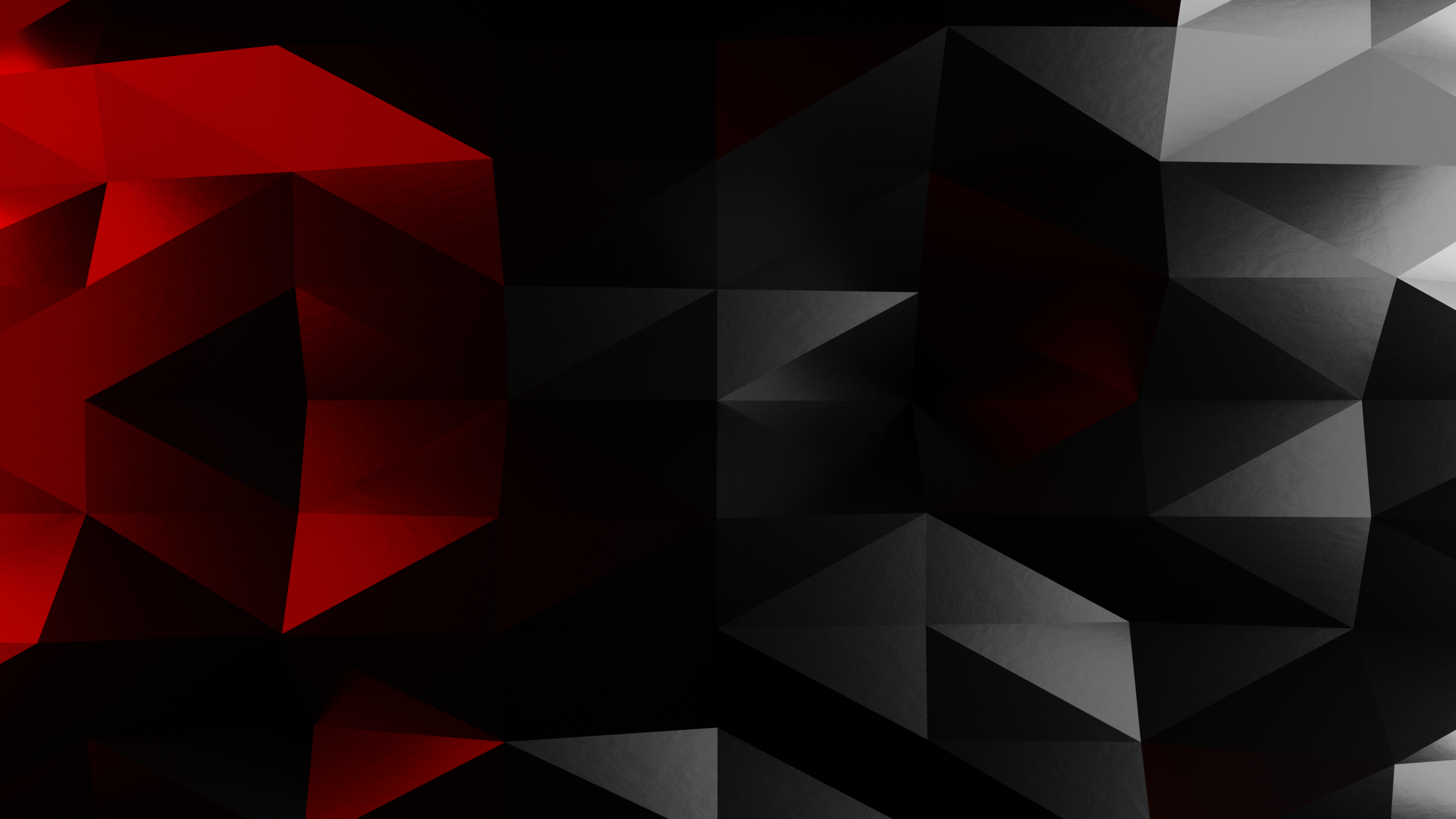 General 2560x1440 3D Abstract Blender triangle geometry dark texture CGI