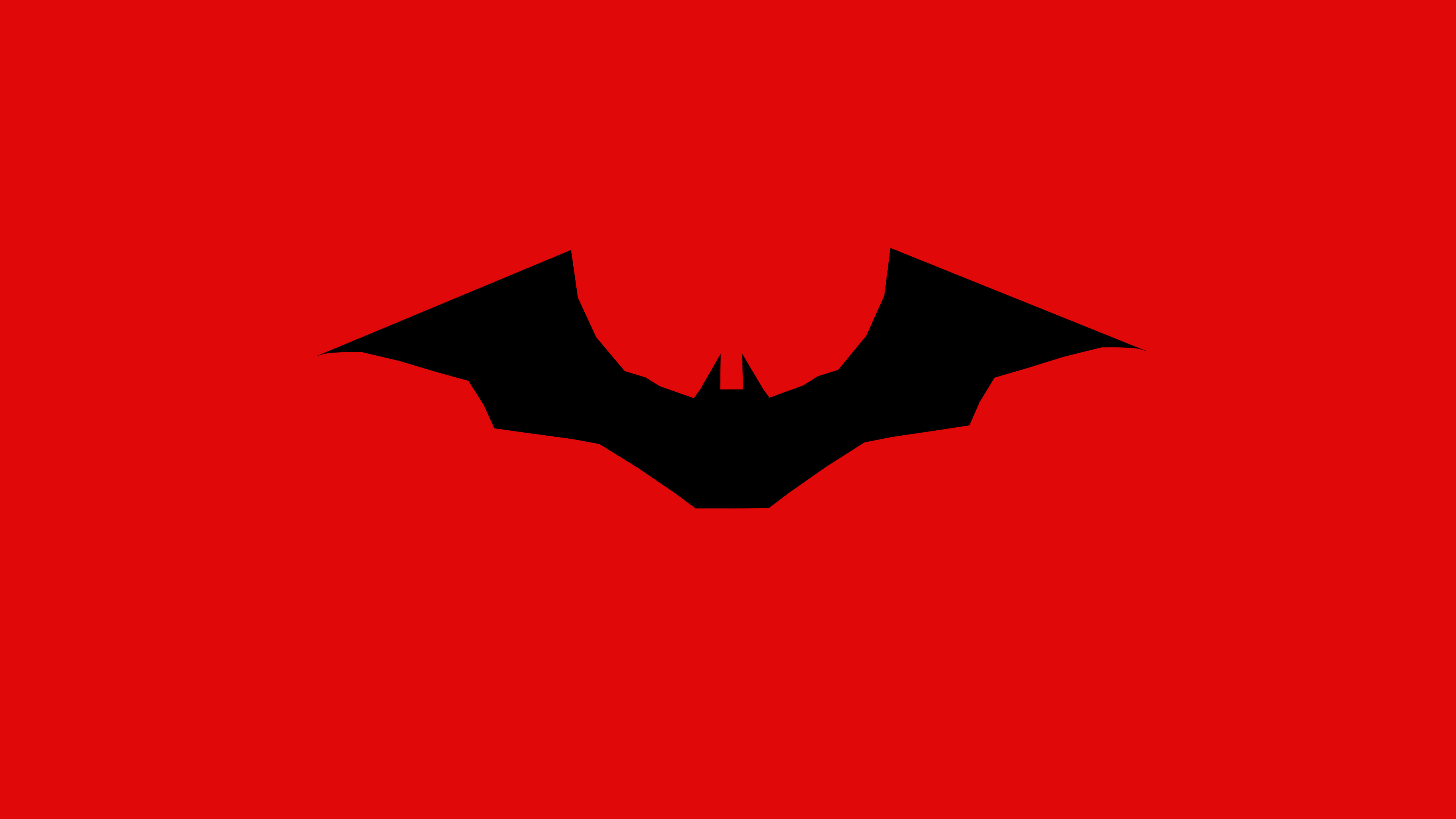 General 3840x2160 comics DC Comics Batman Batman logo The Batman (2022) simple background The Batman (2021) bats red background logo digital art minimalism