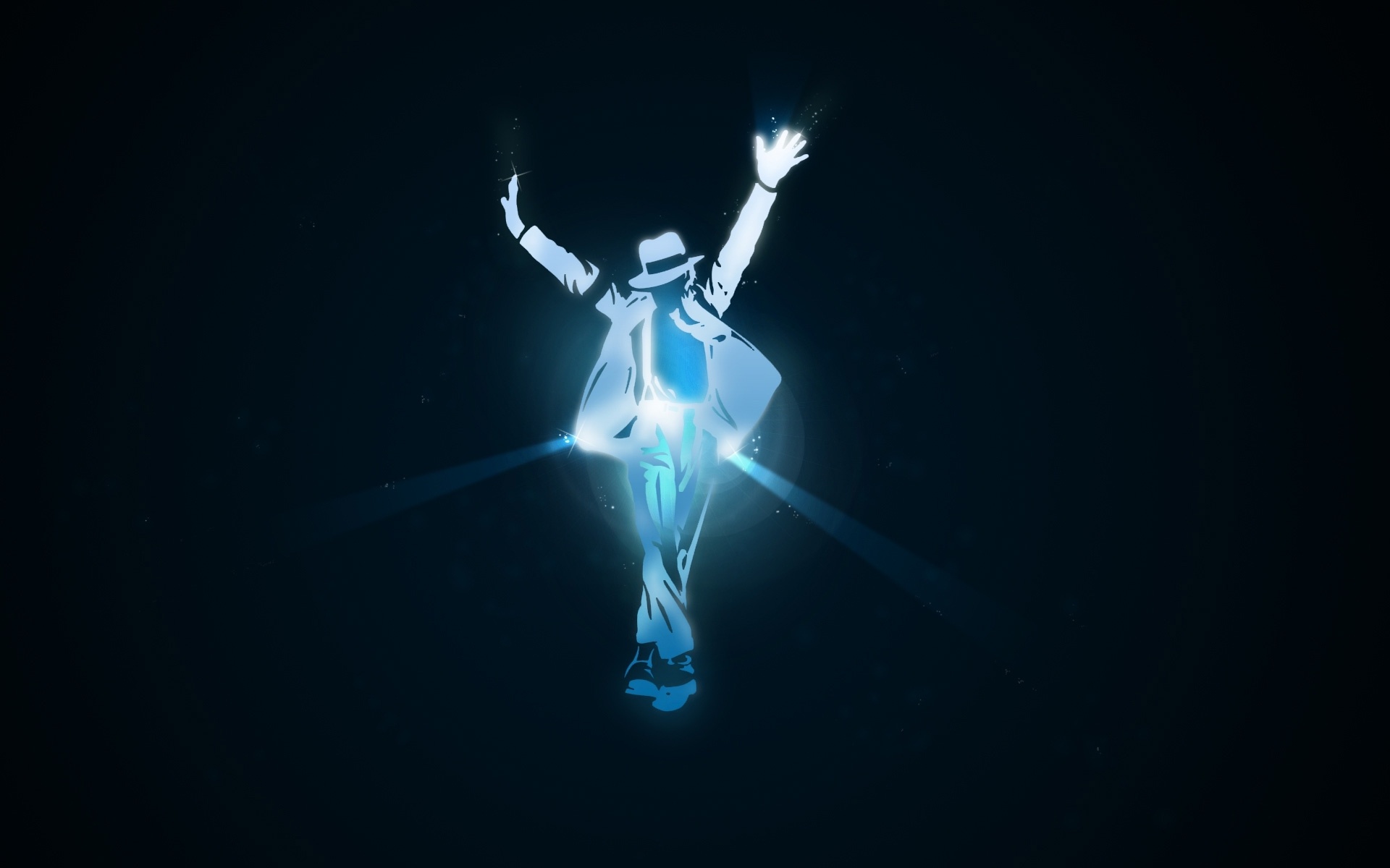 People 1920x1200 Michael Jackson abstract dark lights character design  blue
