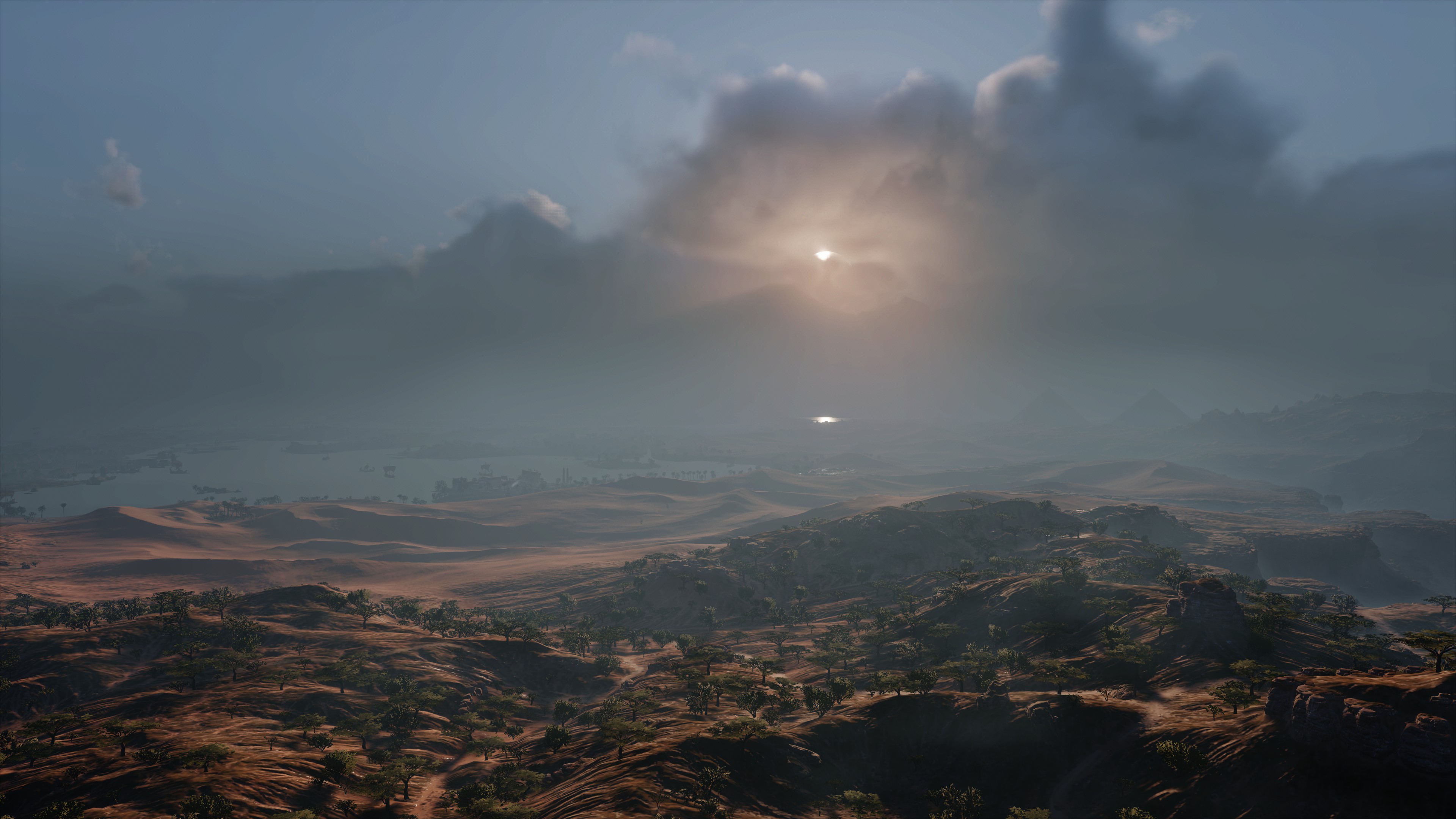 General 3840x2160 screen shot video game landscape Assassin's Creed: Origins Ubisoft