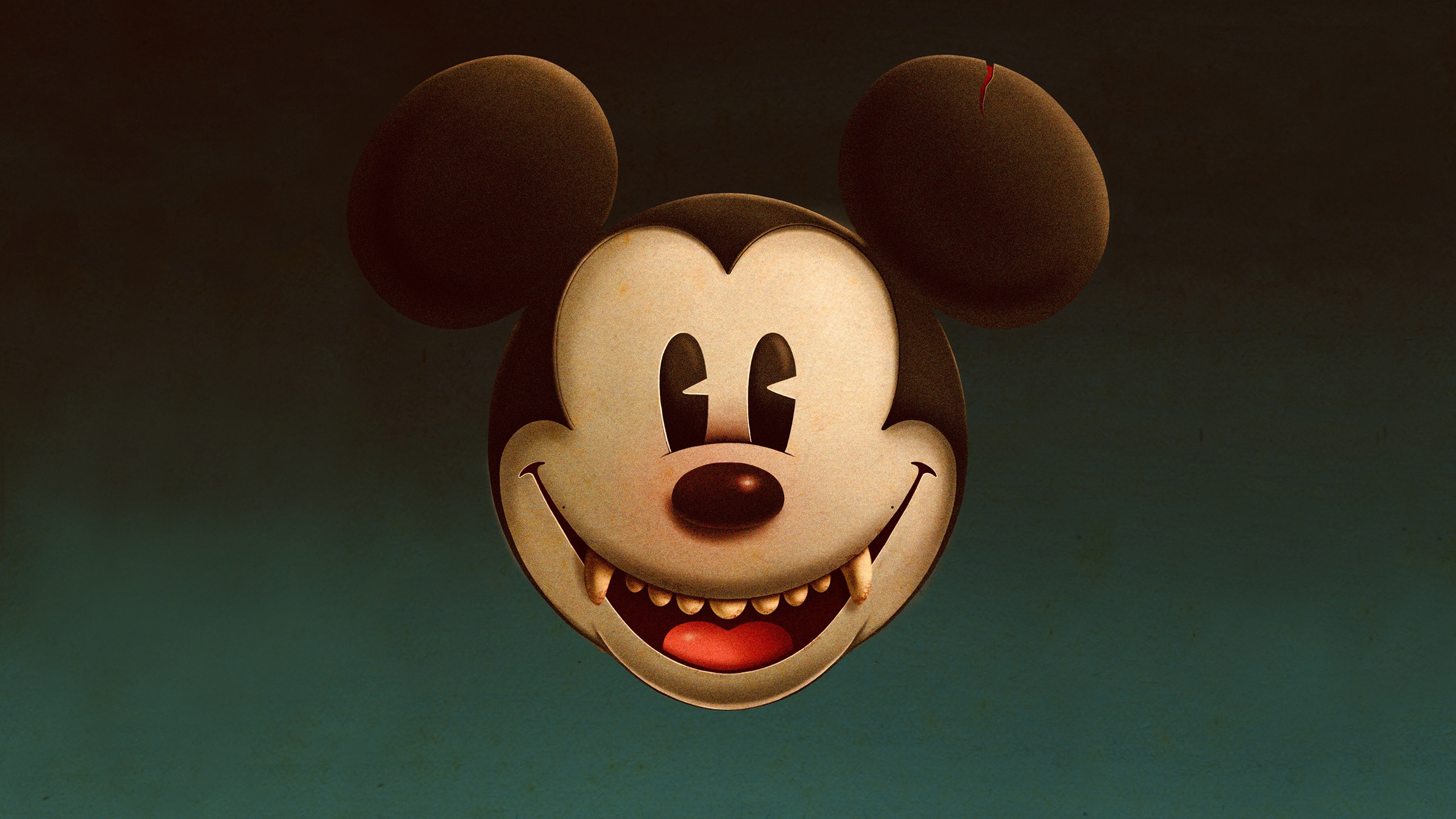 General 2488x1400 Oscar Llorens Mickey Mouse digital art artwork fantasy art Disney Walt Disney