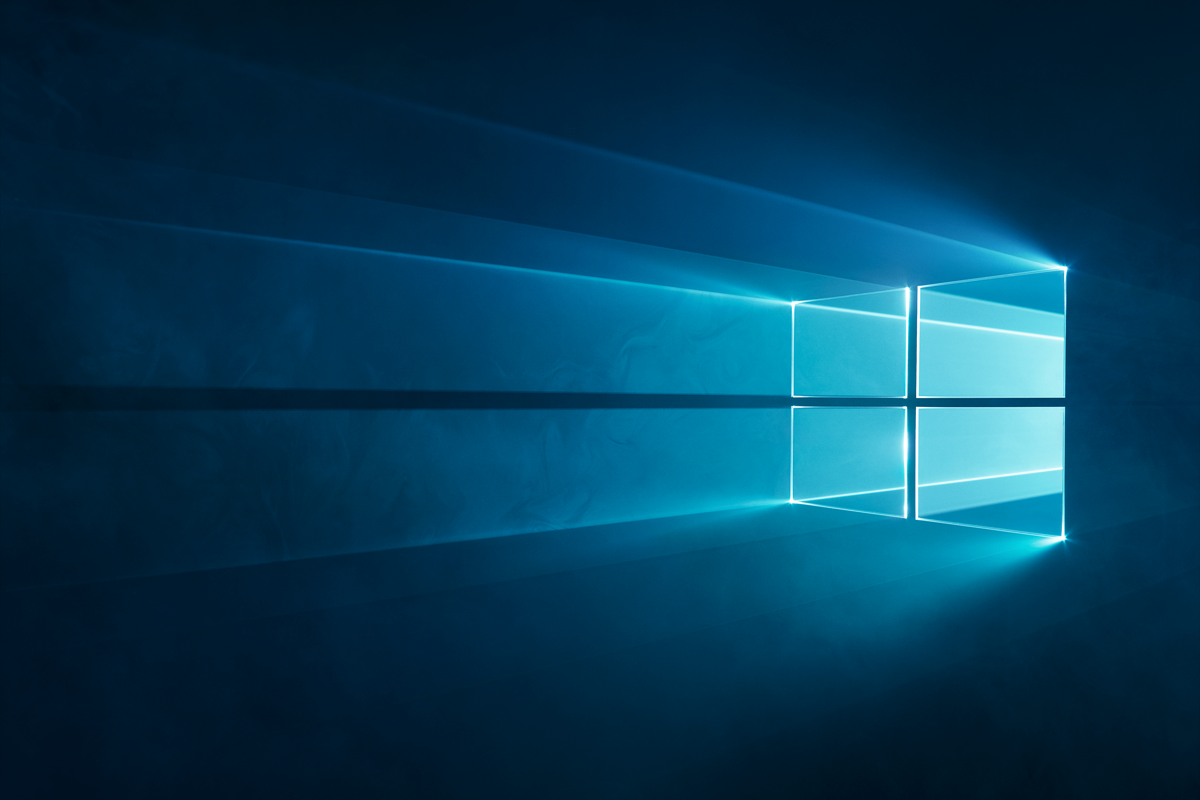 General 3840x2560 Windows 10 logo blue digital art