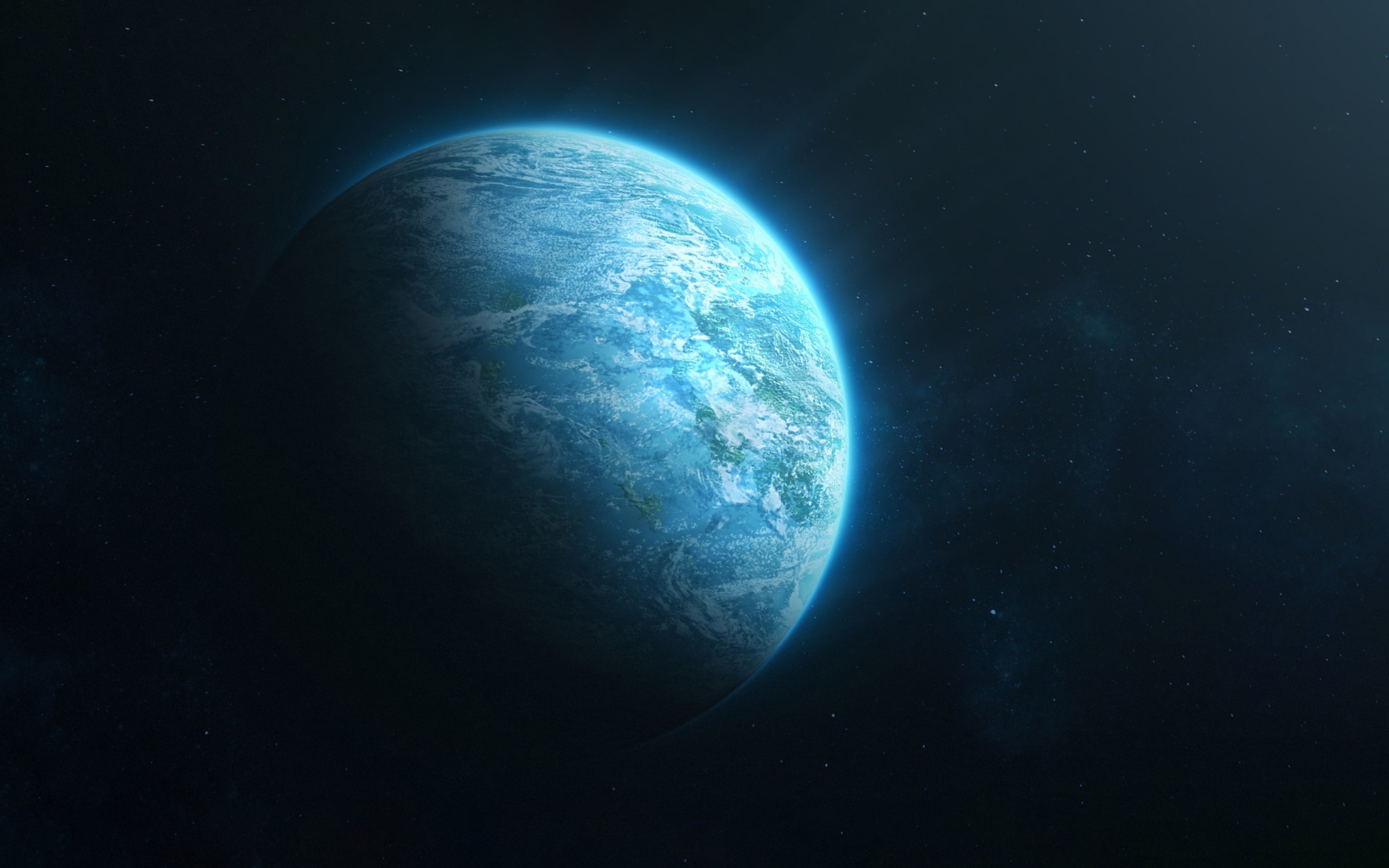 General 2560x1600 planet space blue cyan