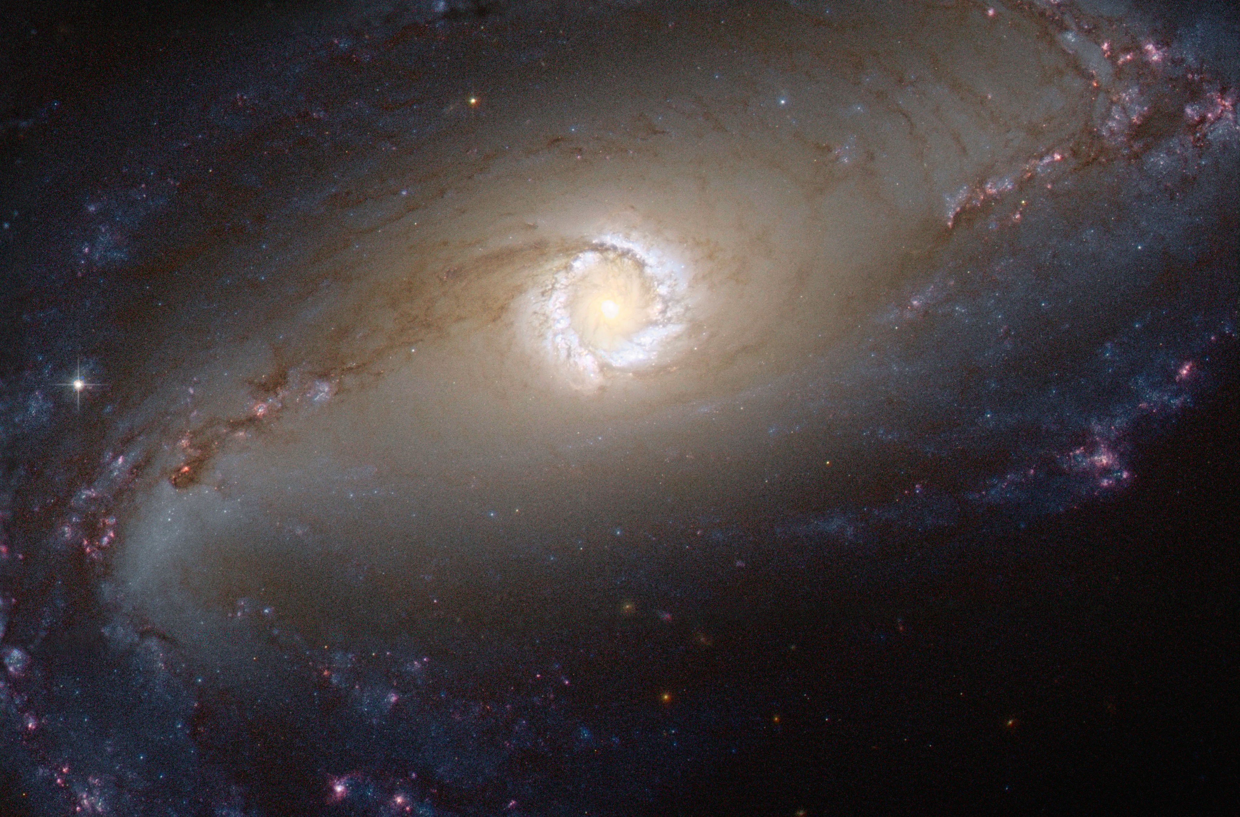General 4090x2694 barred spiral galaxy NGC 1097 space galaxy NASA stars