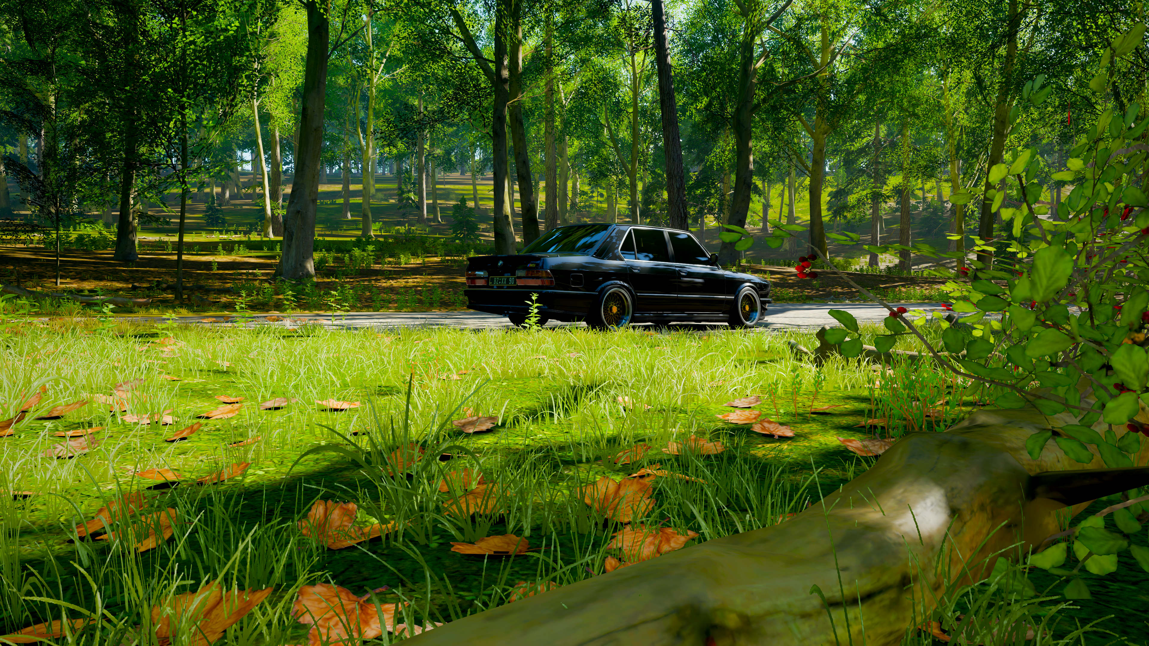 General 3840x2160 Forza Forza Horizon 4 BMW video games BMW E28 car BMW 5 Series vehicle black cars