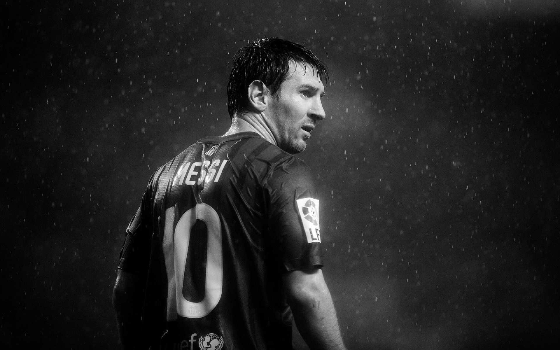 People 1920x1200 FC Barcelona sport Lionel Messi soccer player Argentinian monochrome men