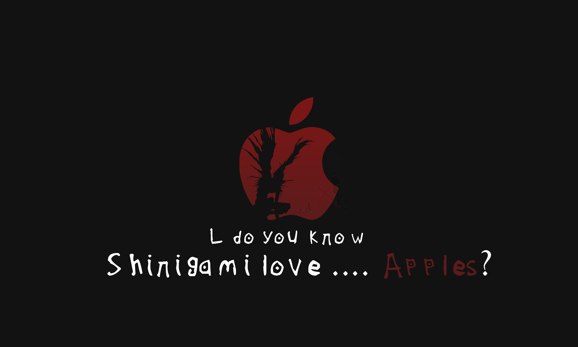 Anime 1920x1152 Death Note apples Ryuk