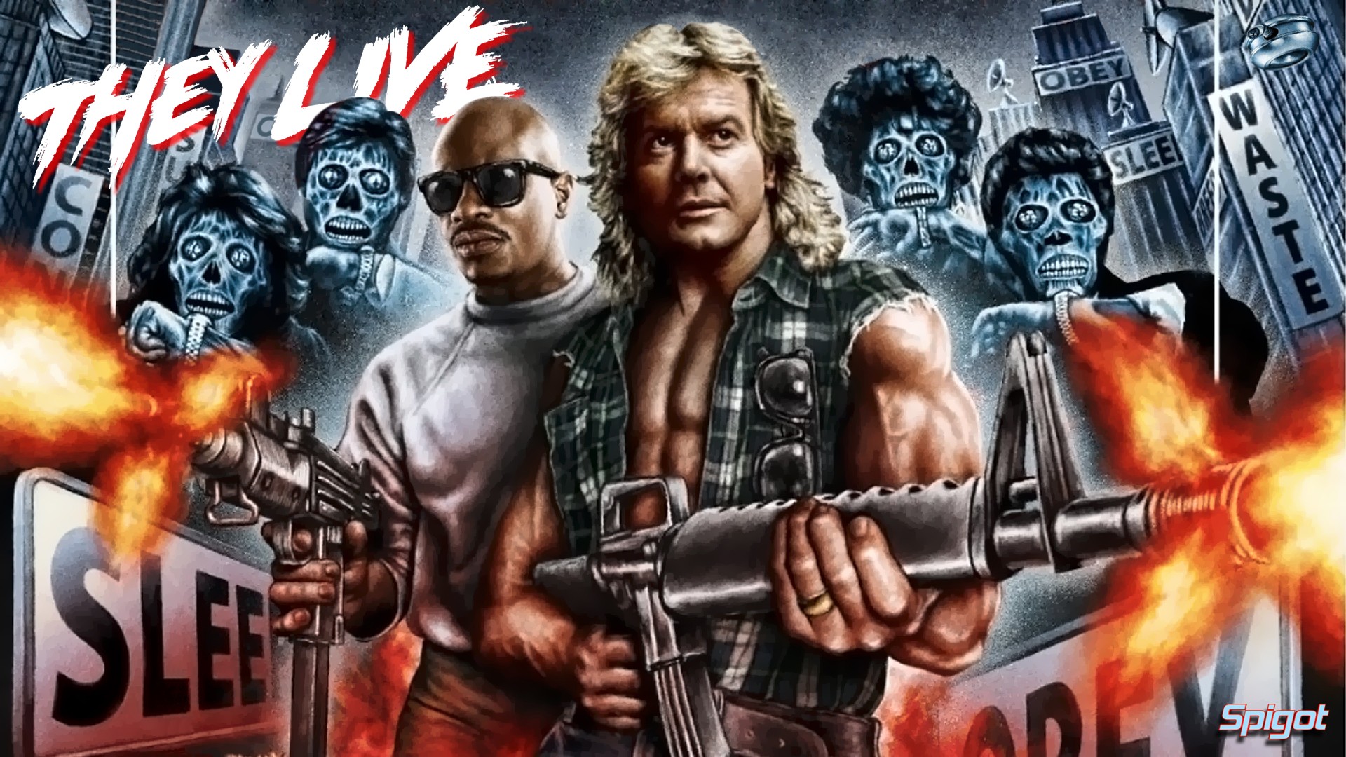 General 1920x1080 watermarked men movies weapon They Live artwork horror science fiction