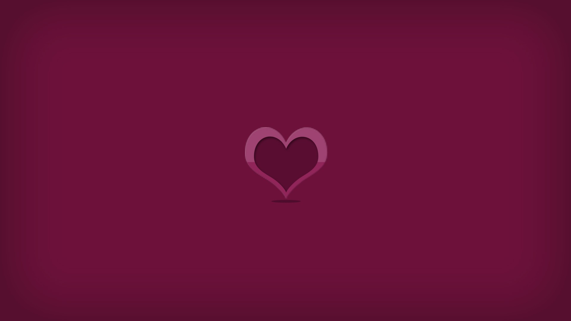 General 1920x1080 minimalism graphic design pink vector digital art heart (design)