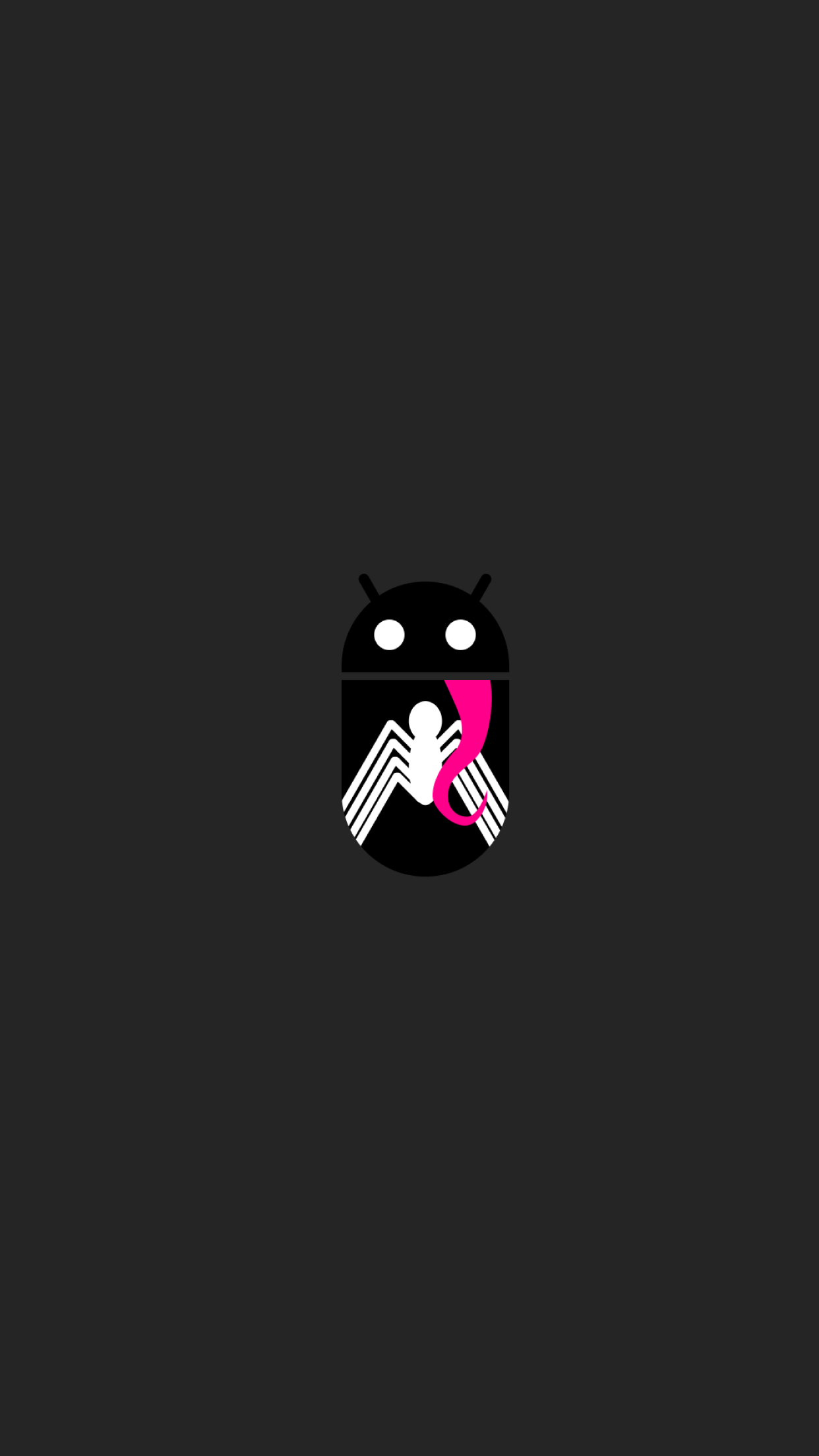 General 1242x2208 minimalism Android (operating system) spider dark background