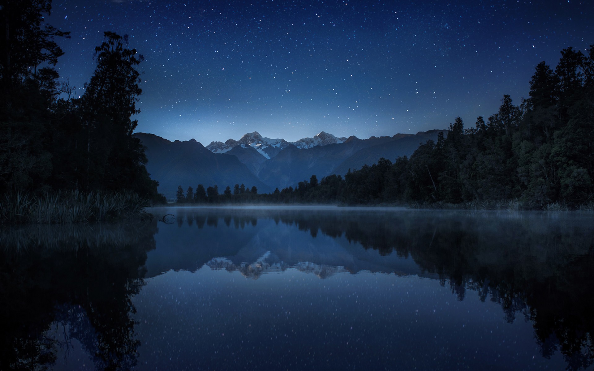 General 1920x1200 nature photography lake mountains starry night landscape dark outdoors reflection sky stars