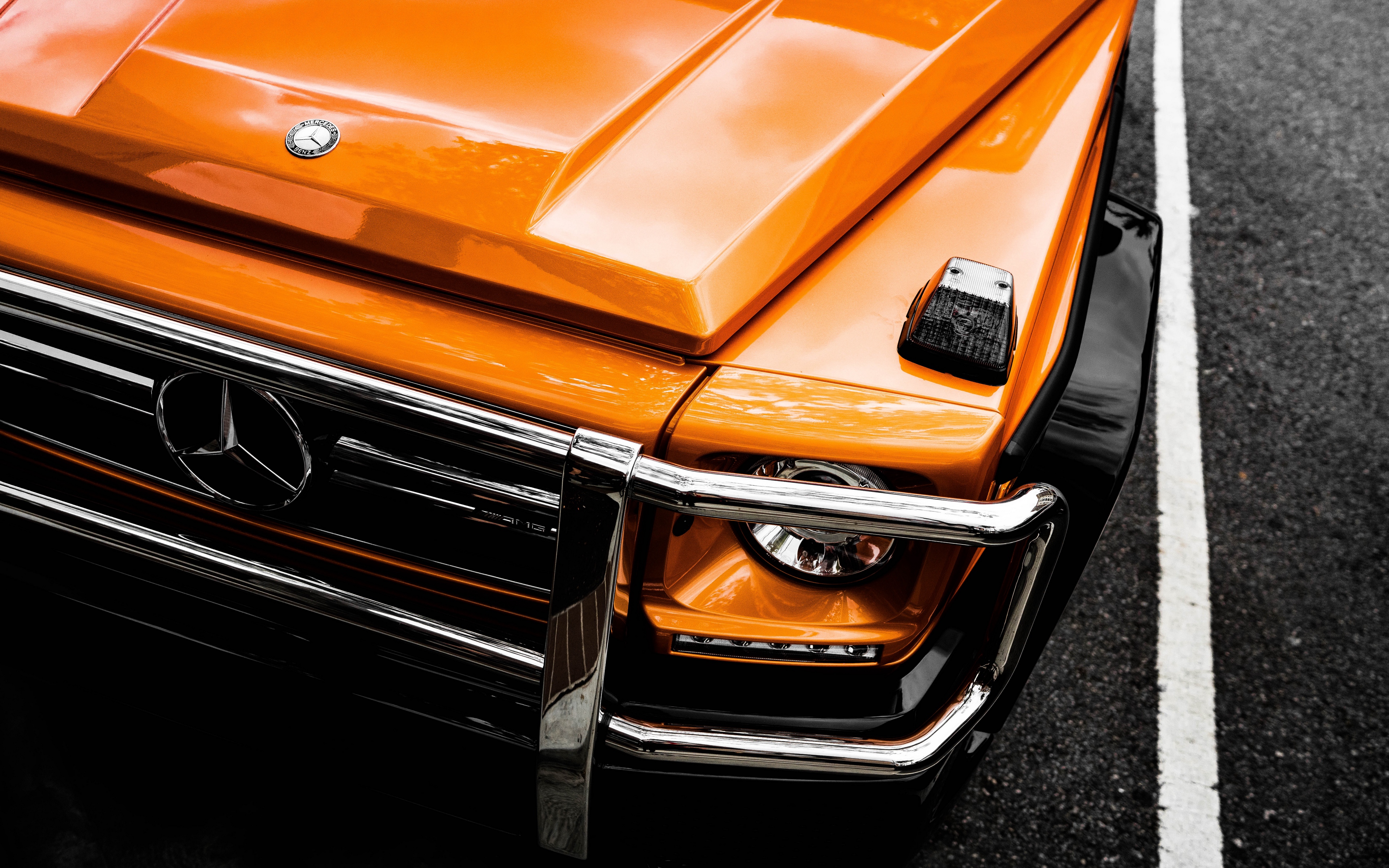 General 3840x2400 car vehicle orange cars Mercedes-Benz German cars SUV Mercedes-Benz G-Class