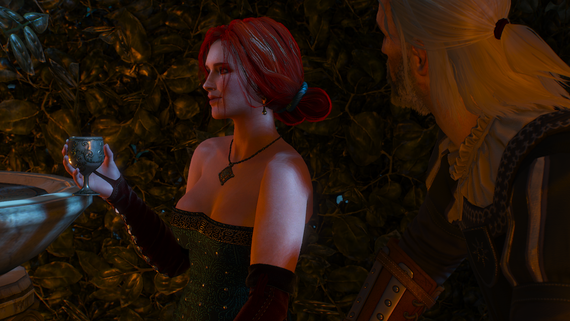 General 1920x1080 The Witcher 3: Wild Hunt Triss Merigold Geralt of Rivia The Witcher women redhead video games video game characters