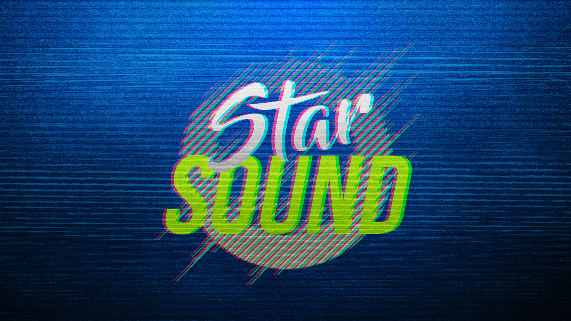 General 1920x1080 sound blue background digital art typography