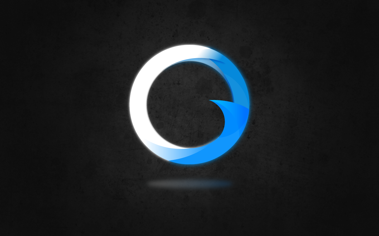 General 1280x800 logo blue minimalism simple background ORIGEN digital art