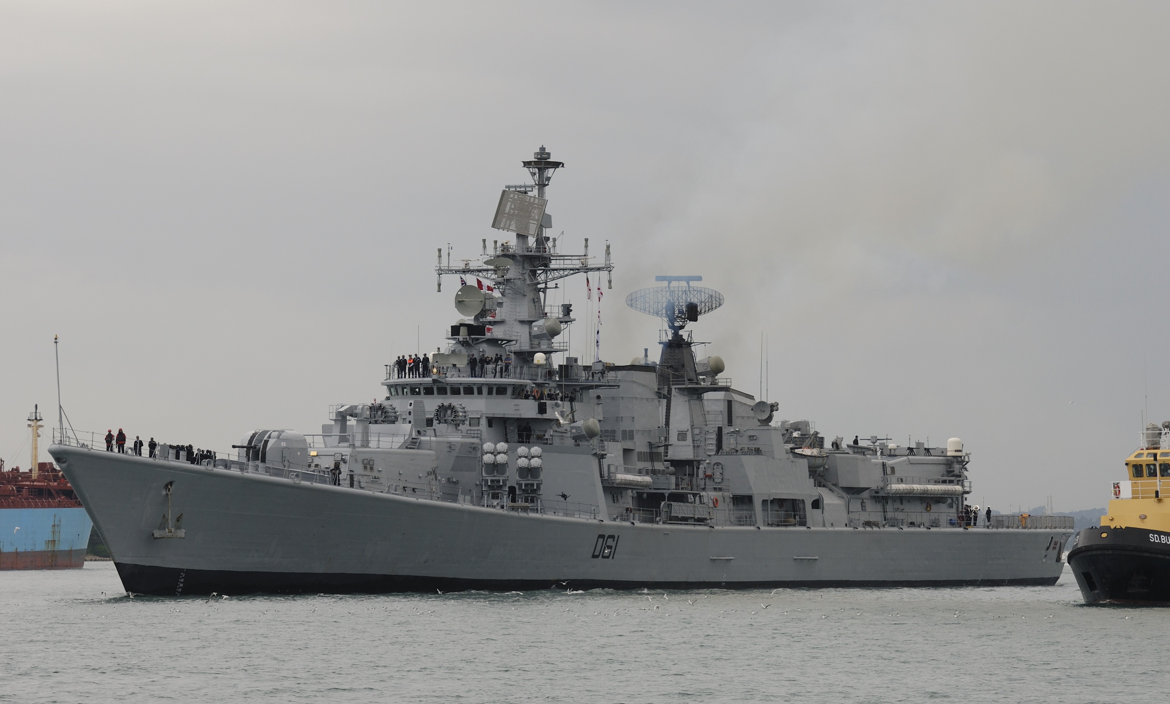 General 3751x2259 warship Delhi Class Destroyer Indian-Navy ship vehicle military vehicle military