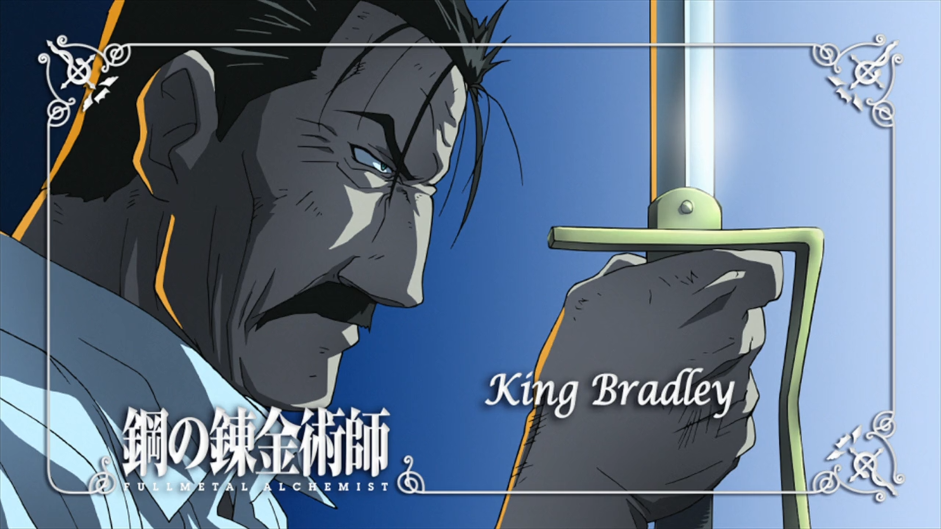 Anime 1920x1080 Fullmetal Alchemist: Brotherhood homunculus King Bradley anime men sword anime