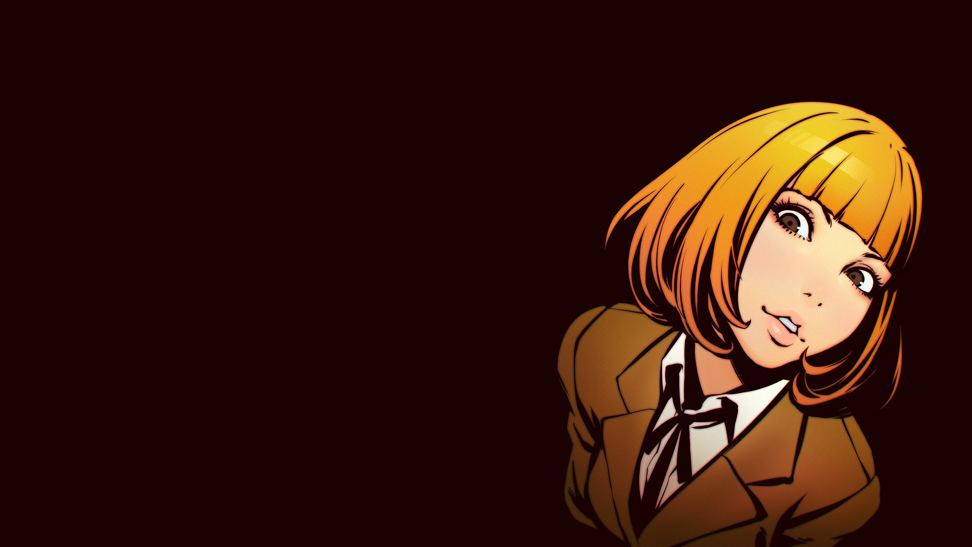Anime 1920x1080 Prison School anime girls blonde brown eyes simple background anime
