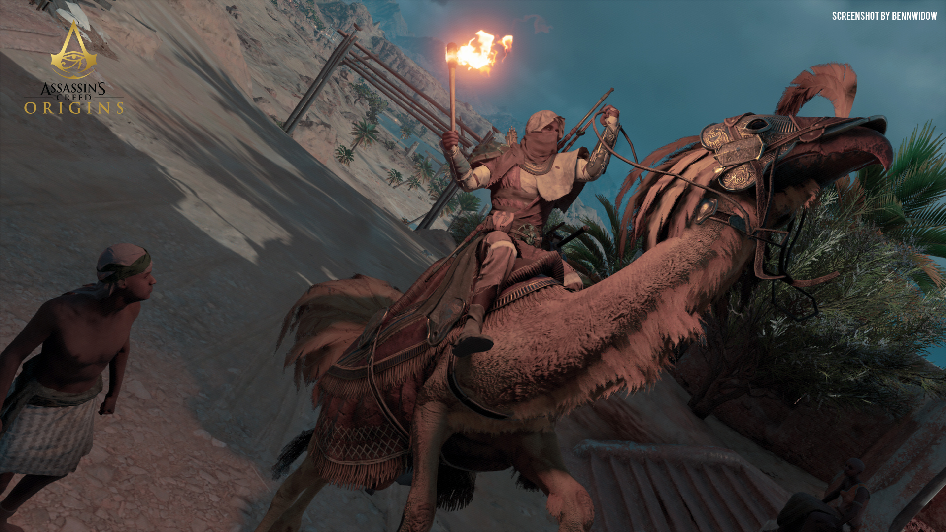 General 1920x1080 Assassin's Creed Assassin's Creed: Origins Xbox Xbox One Chocobo video games Ubisoft video game characters video game crossover Bayek