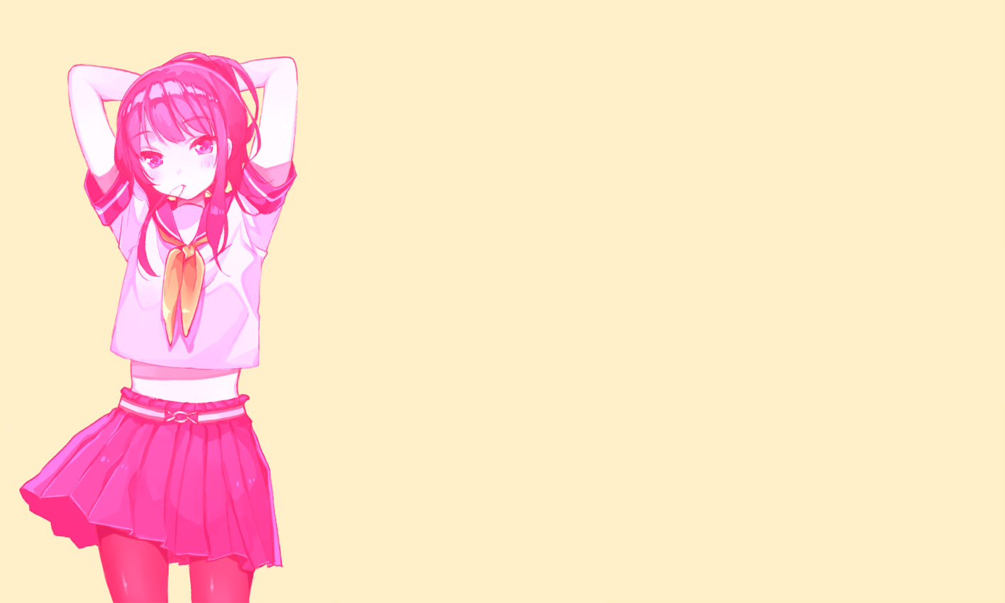 Anime 1417x850 anime anime girls pink school uniform