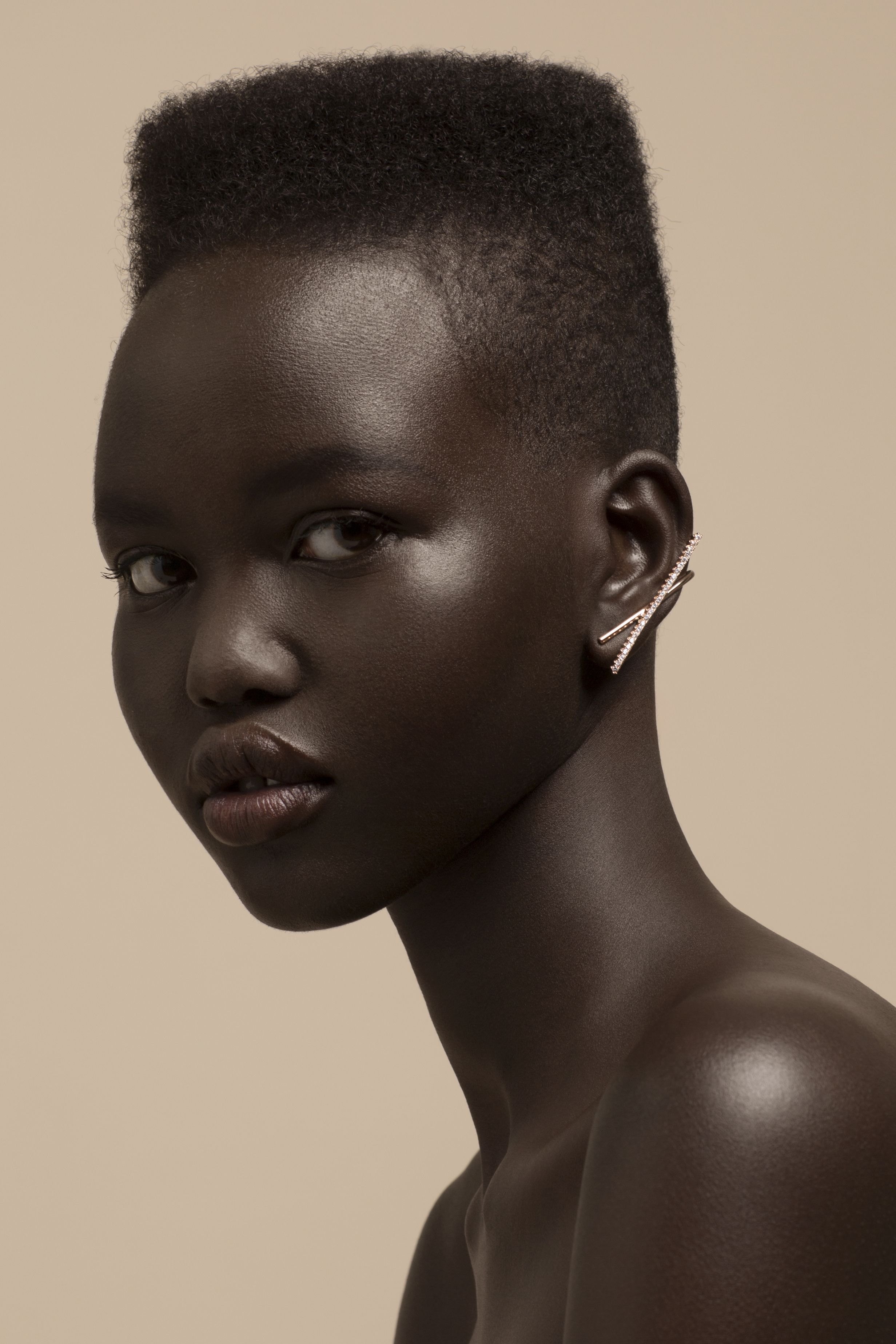 People 2463x3694 dark skin portrait women African model brunette simple background ebony women portrait display