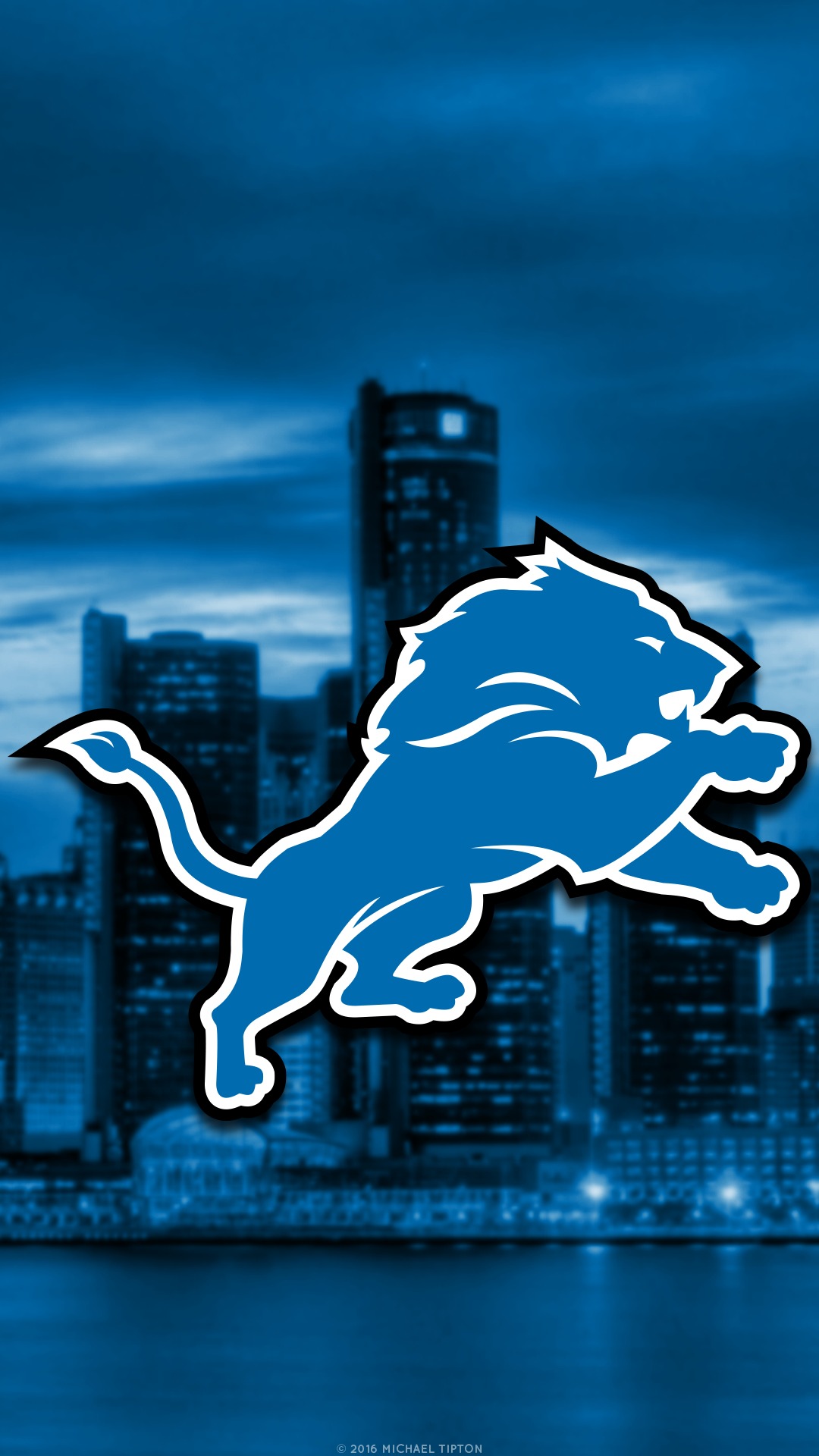 General 1080x1920 Detroit Lions American football NFL logo sport skyline