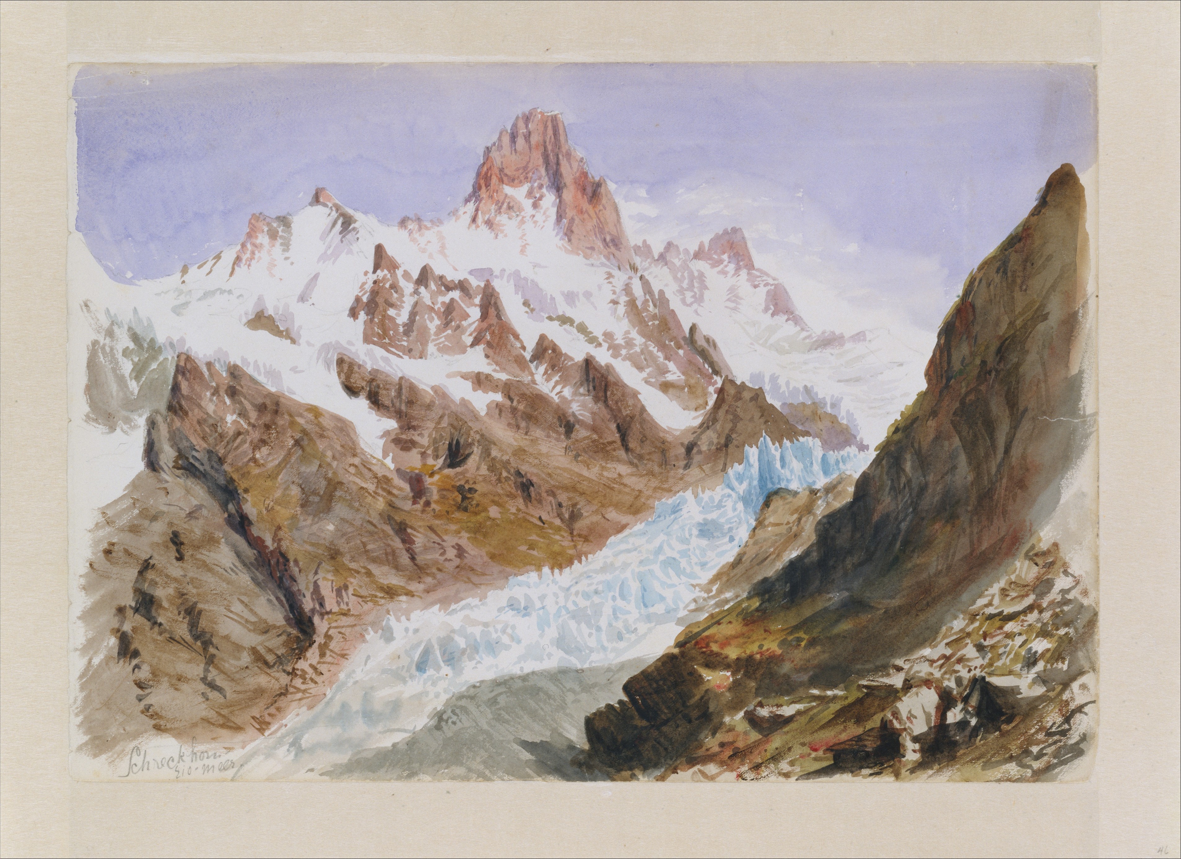 General 3811x2773 John Singer Sargent classic art mountains nature painting