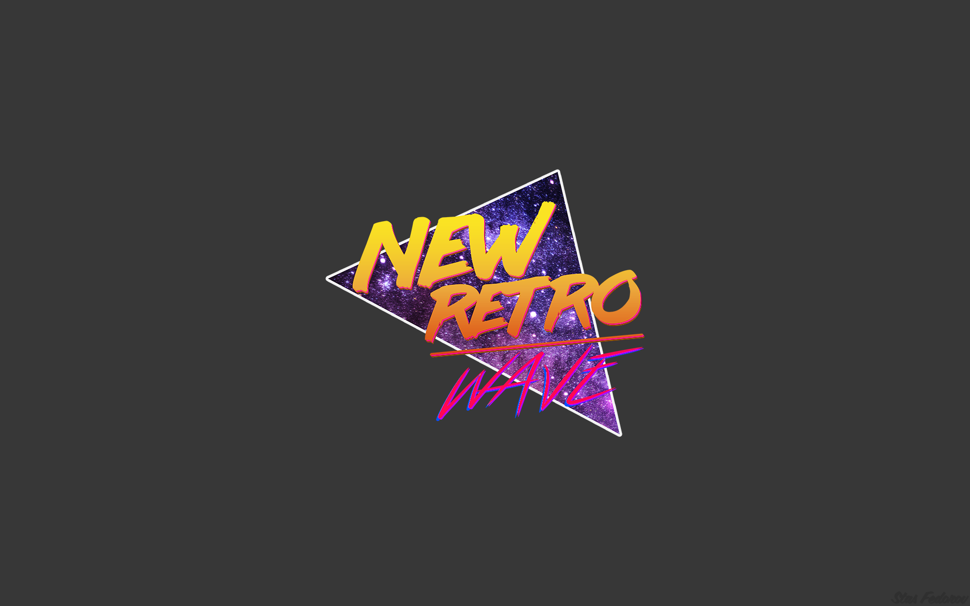 General 1920x1200 New Retro Wave synthwave typography photoshopped neon 1980s simple background digital art