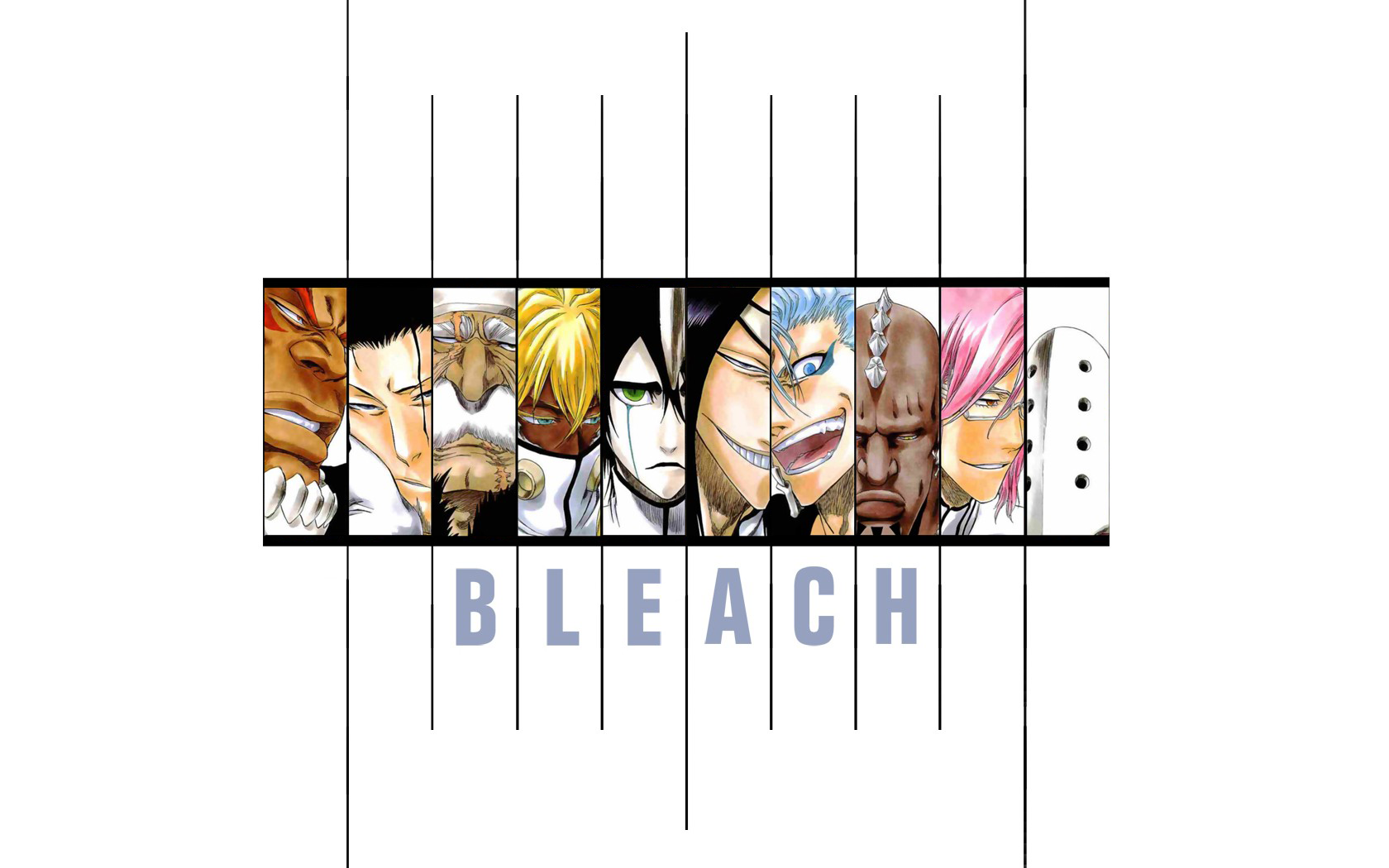 Anime 1680x1050 anime Bleach collage simple background anime girls anime boys