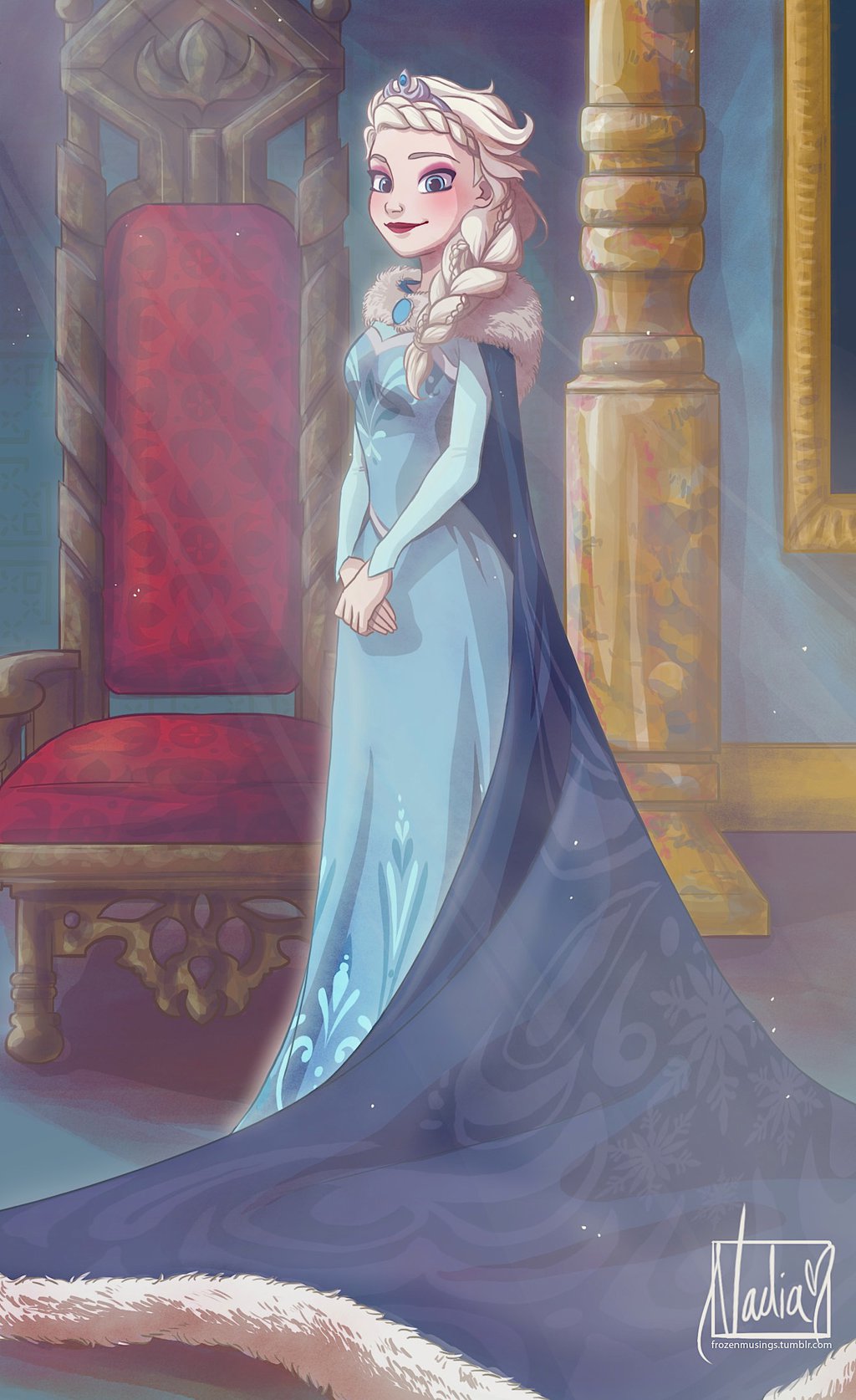 General 1024x1674 cartoon Frozen (movie) fantasy girl anime girls dress Elsa